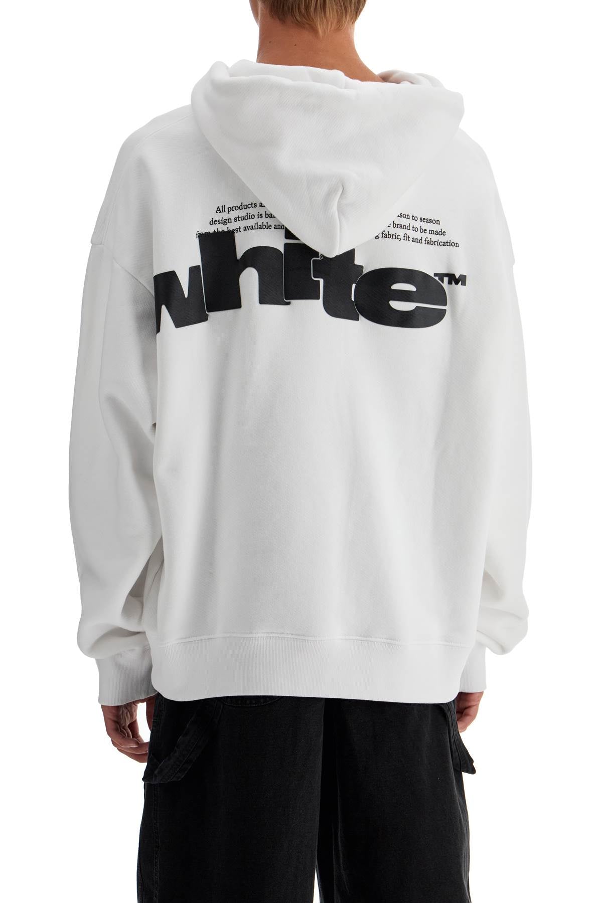 Off-White hooded sweatshirt with shared image 2