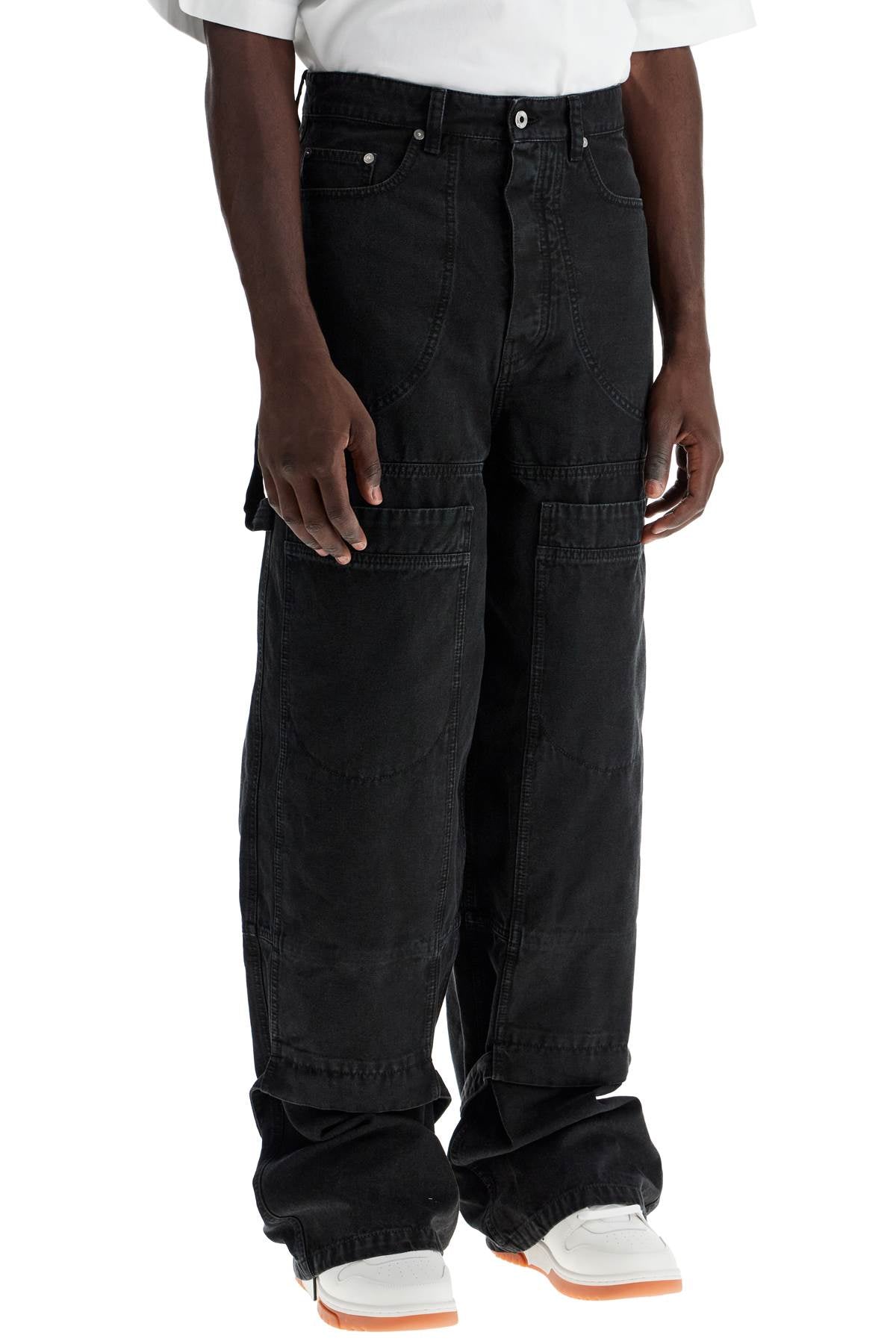 Off-White carpenter canvas pants in image 1