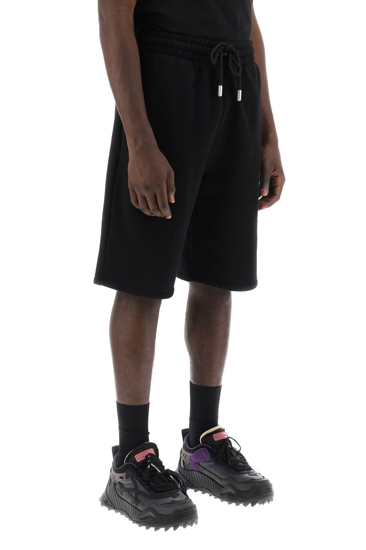 Off-White "sporty bermuda shorts with embroidered arrow image 1