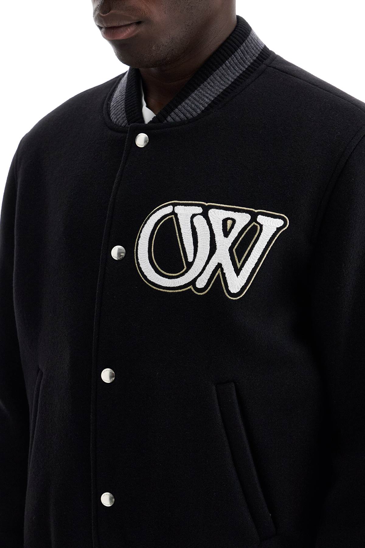 Off-White embroidered lettering varsity image 3