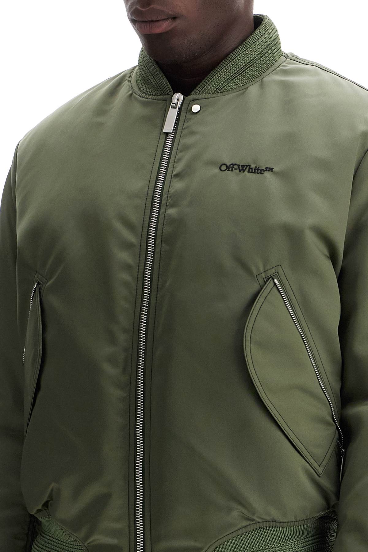 Off-White padded nylon bomber jacket image 3