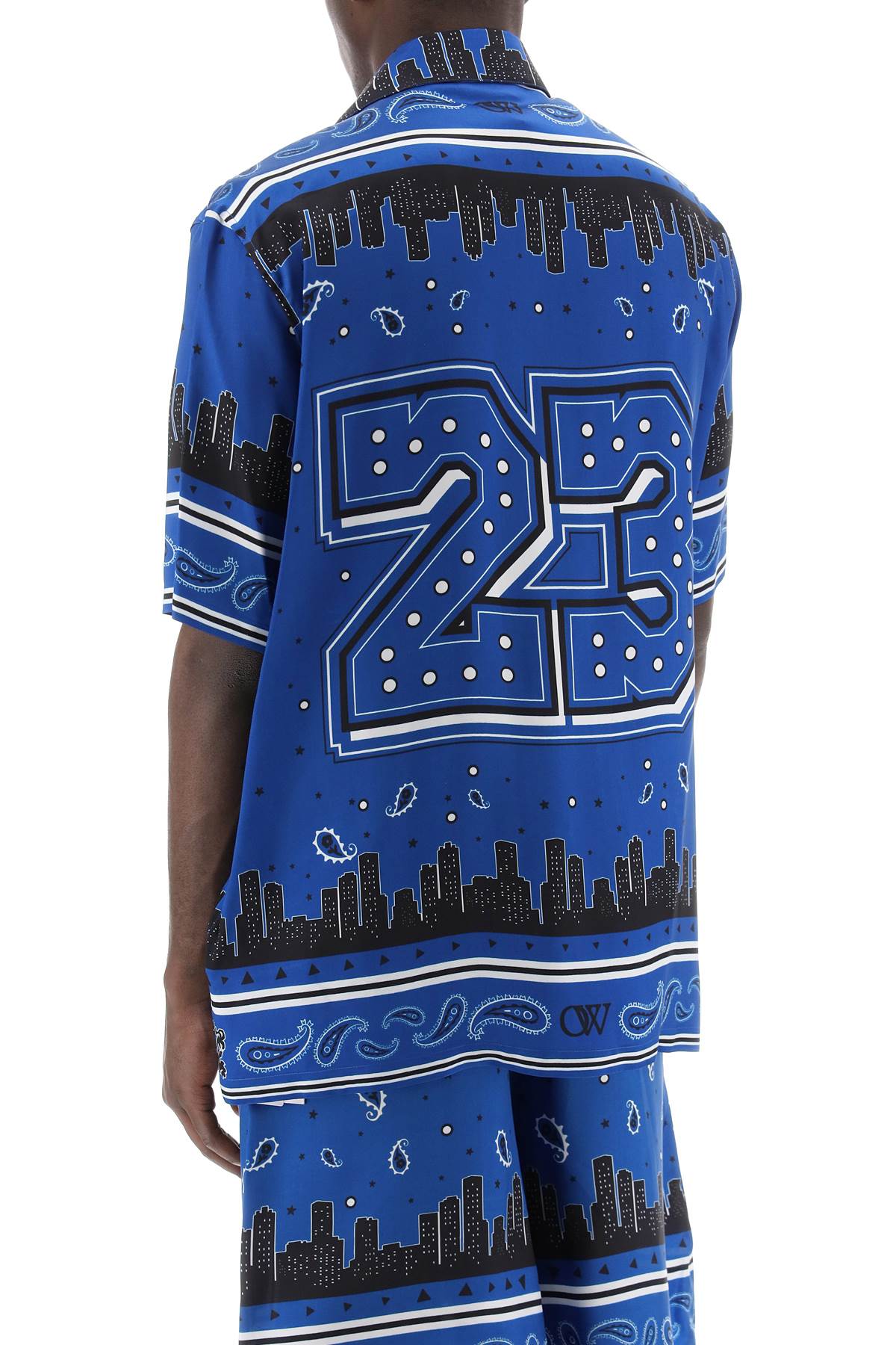 Off-White skyline paisley bowling shirt with pattern image 2