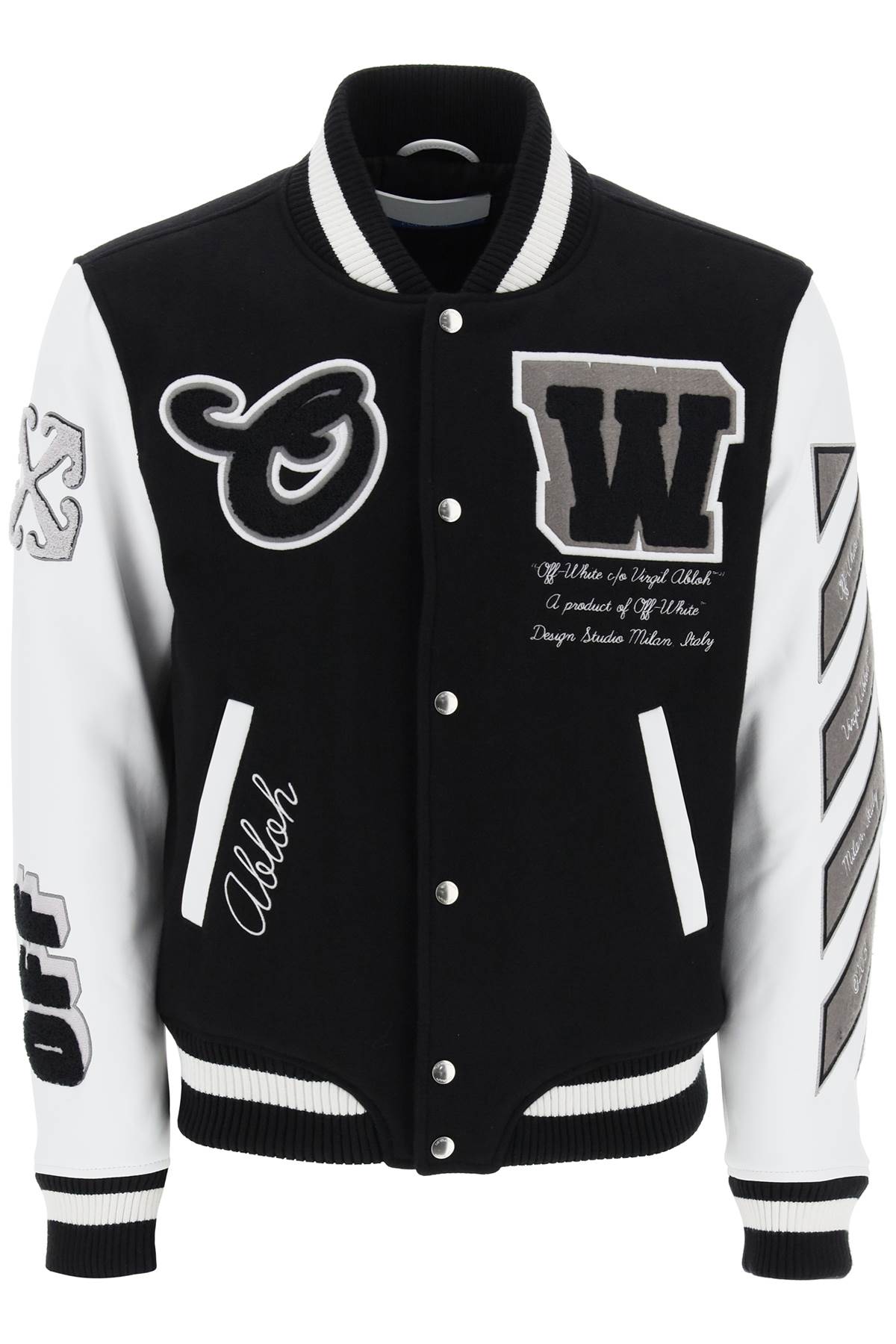 Off-White Lea Varsity Bomber Jacket for Men image 0