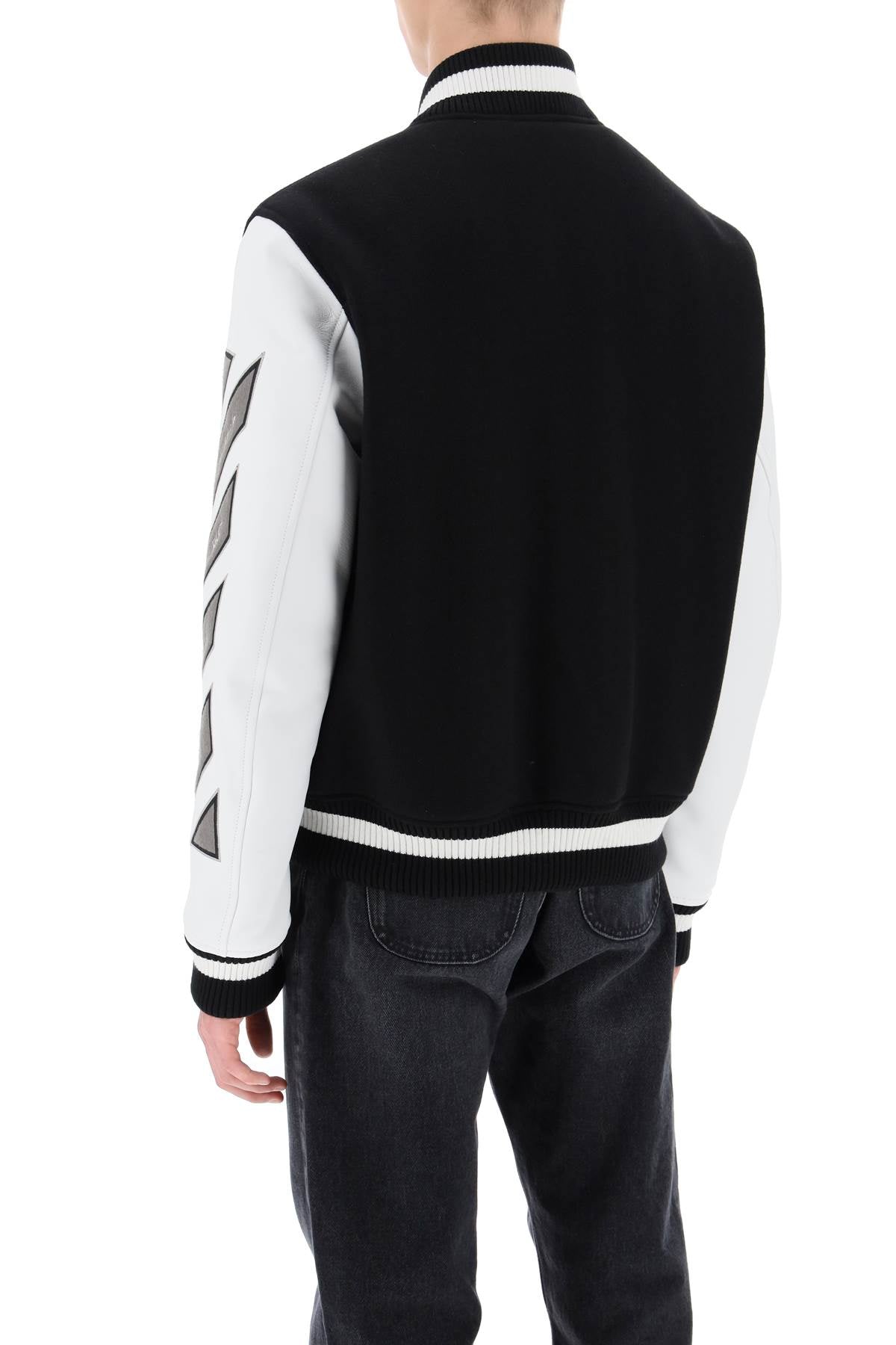 Off-White Lea Varsity Bomber Jacket for Men image 2