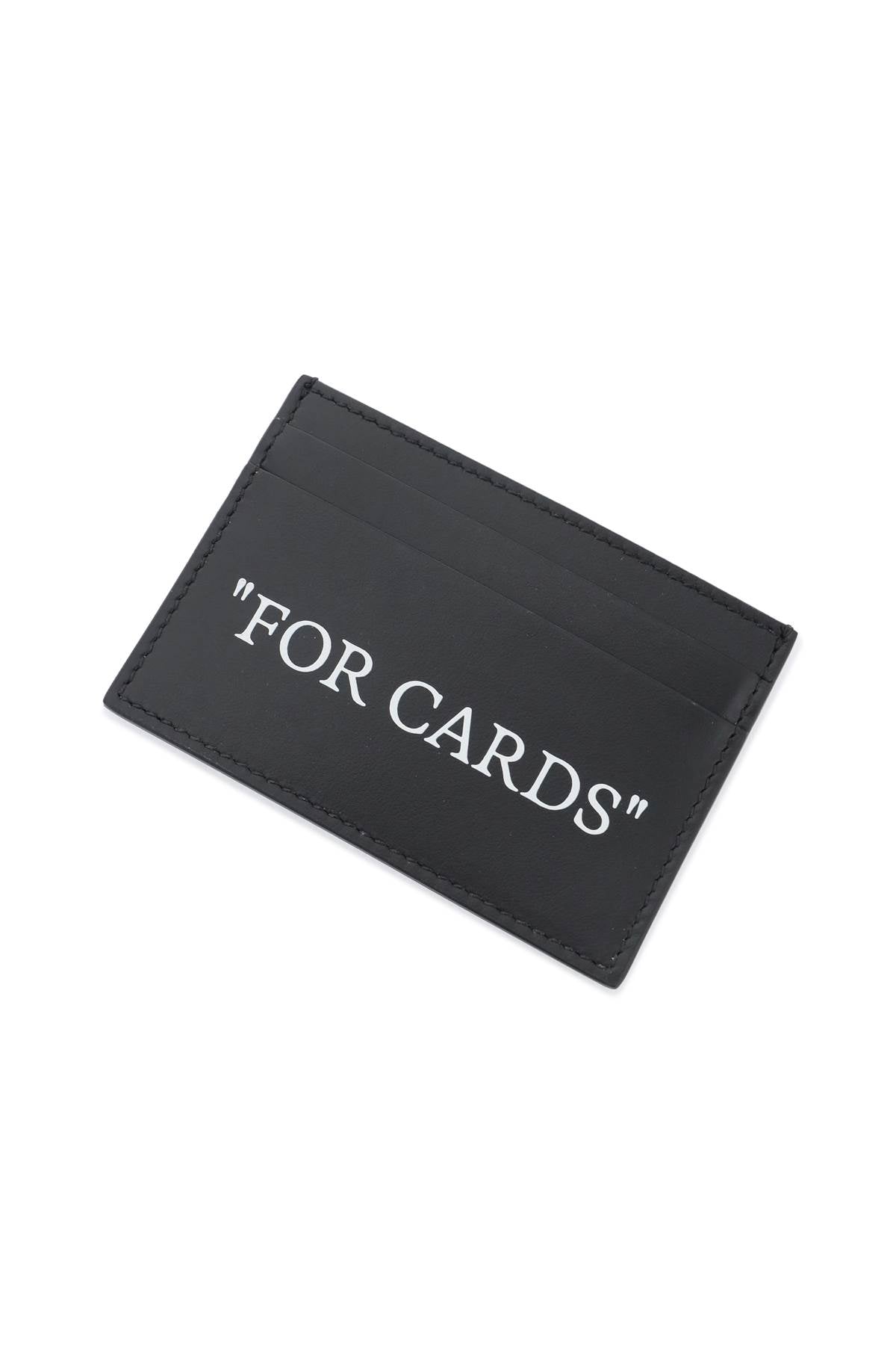 Off-White bookish card holder with lettering image 1