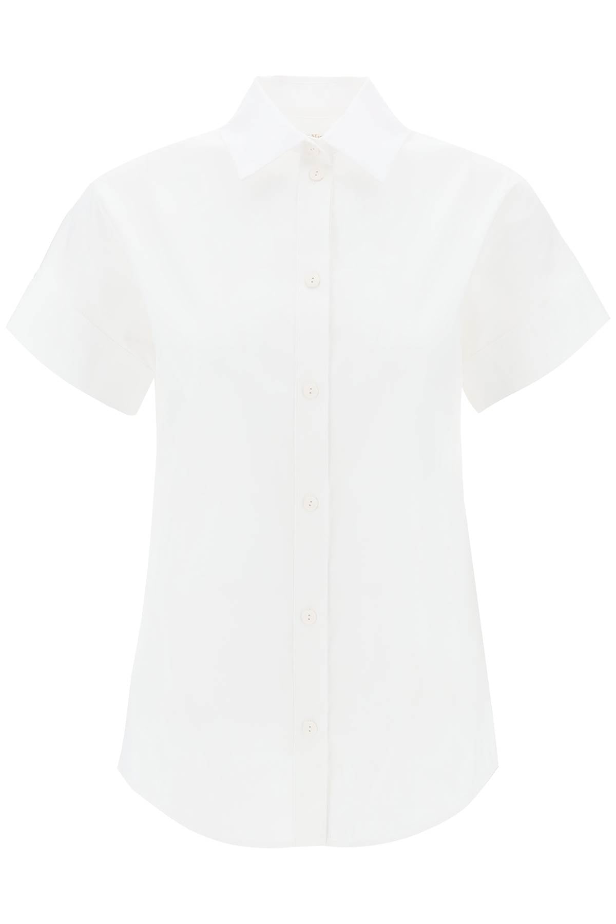 Max Mara Beachwear 'Oriana' Short-Sleeve Cotton Shirt image 0