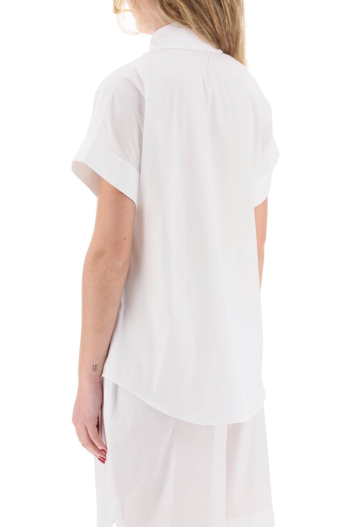 Max Mara Beachwear 'Oriana' Short-Sleeve Cotton Shirt image 2