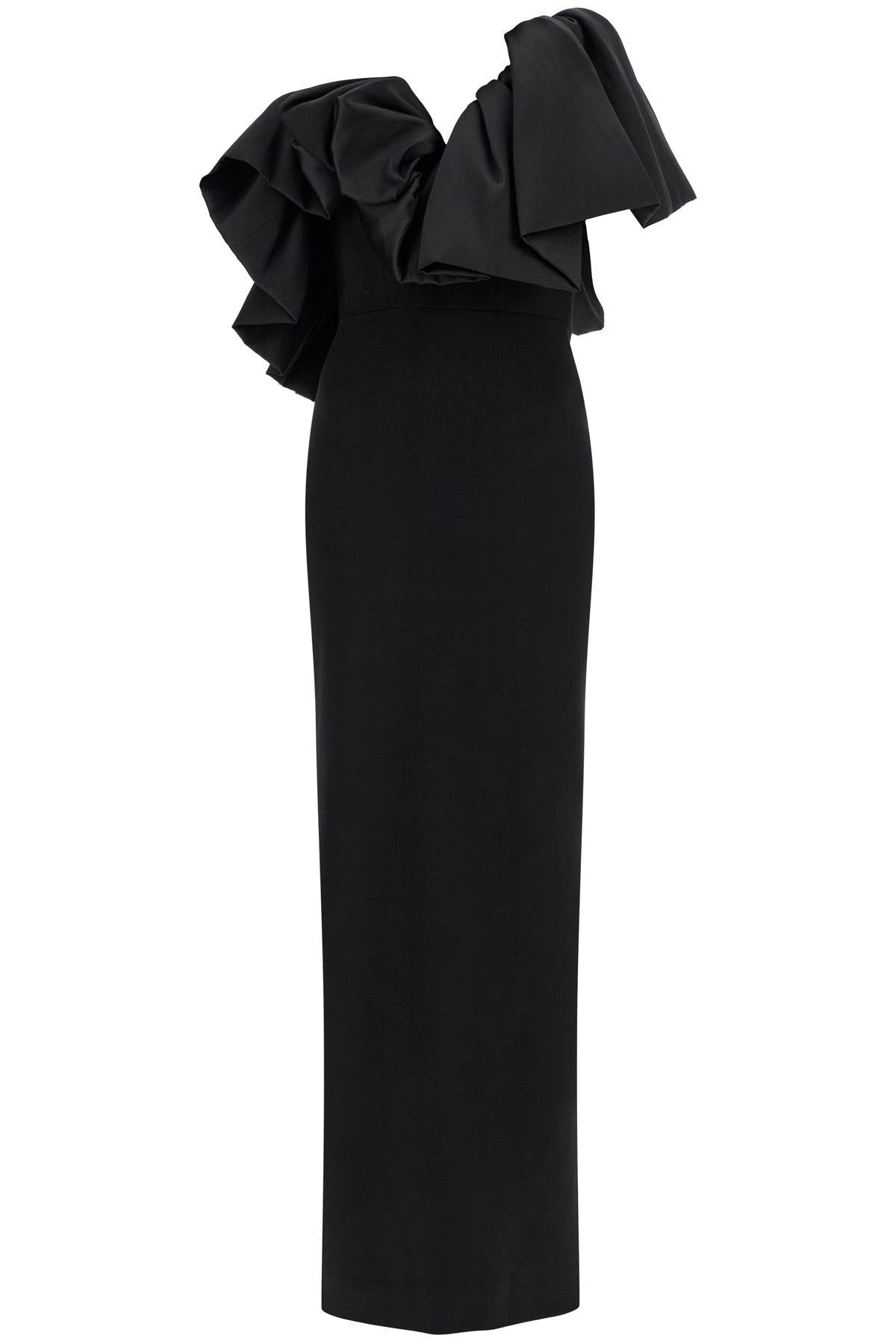 Solace London One-Shoulder Mikado Ruffle Long Dress image 0