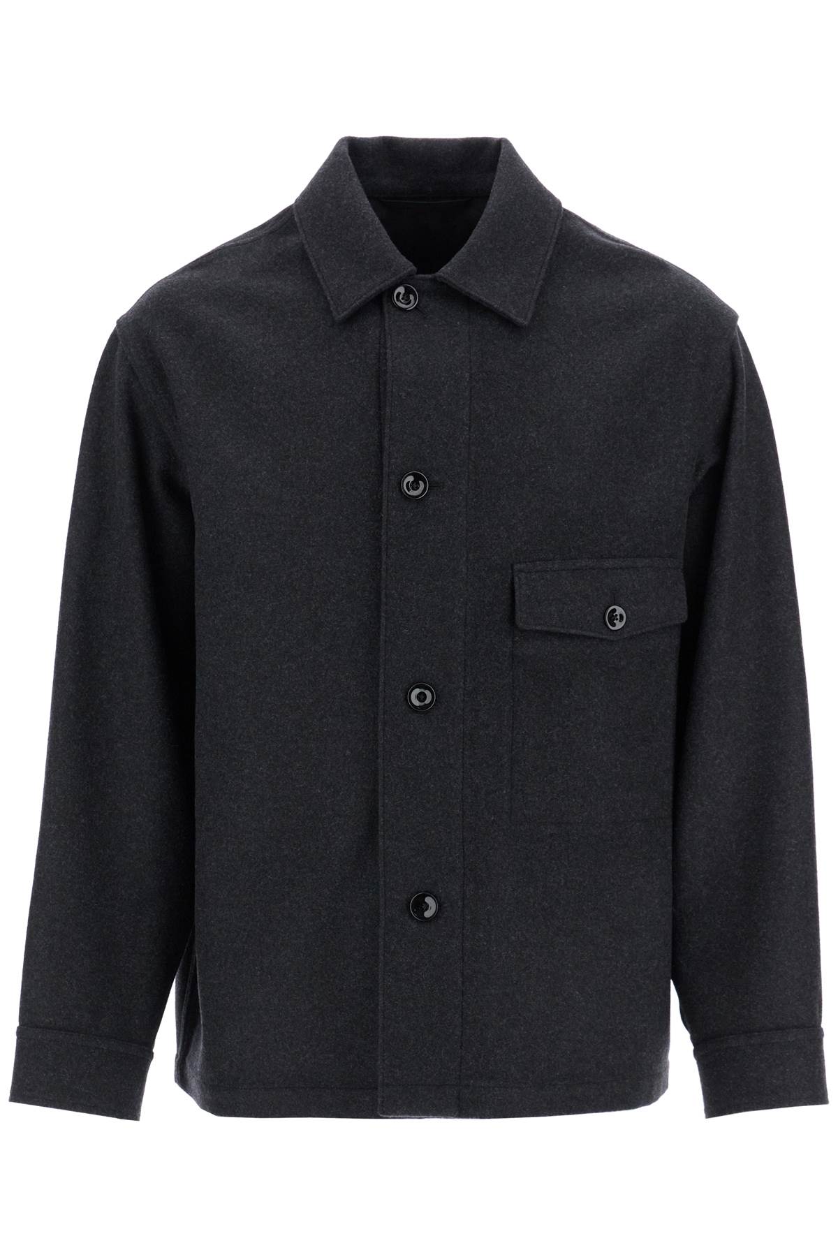 Lemaire wool felt overshirt in image 0