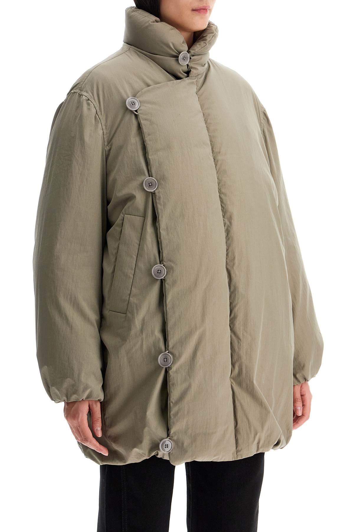 Lemaire Double-Breasted Egg-Shaped Down Puffer Jacket image 1