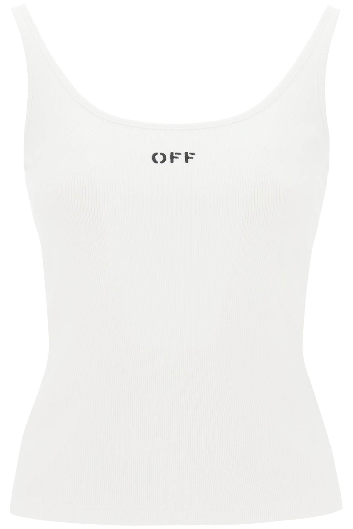 Off-White tank top with off embroidery image 0