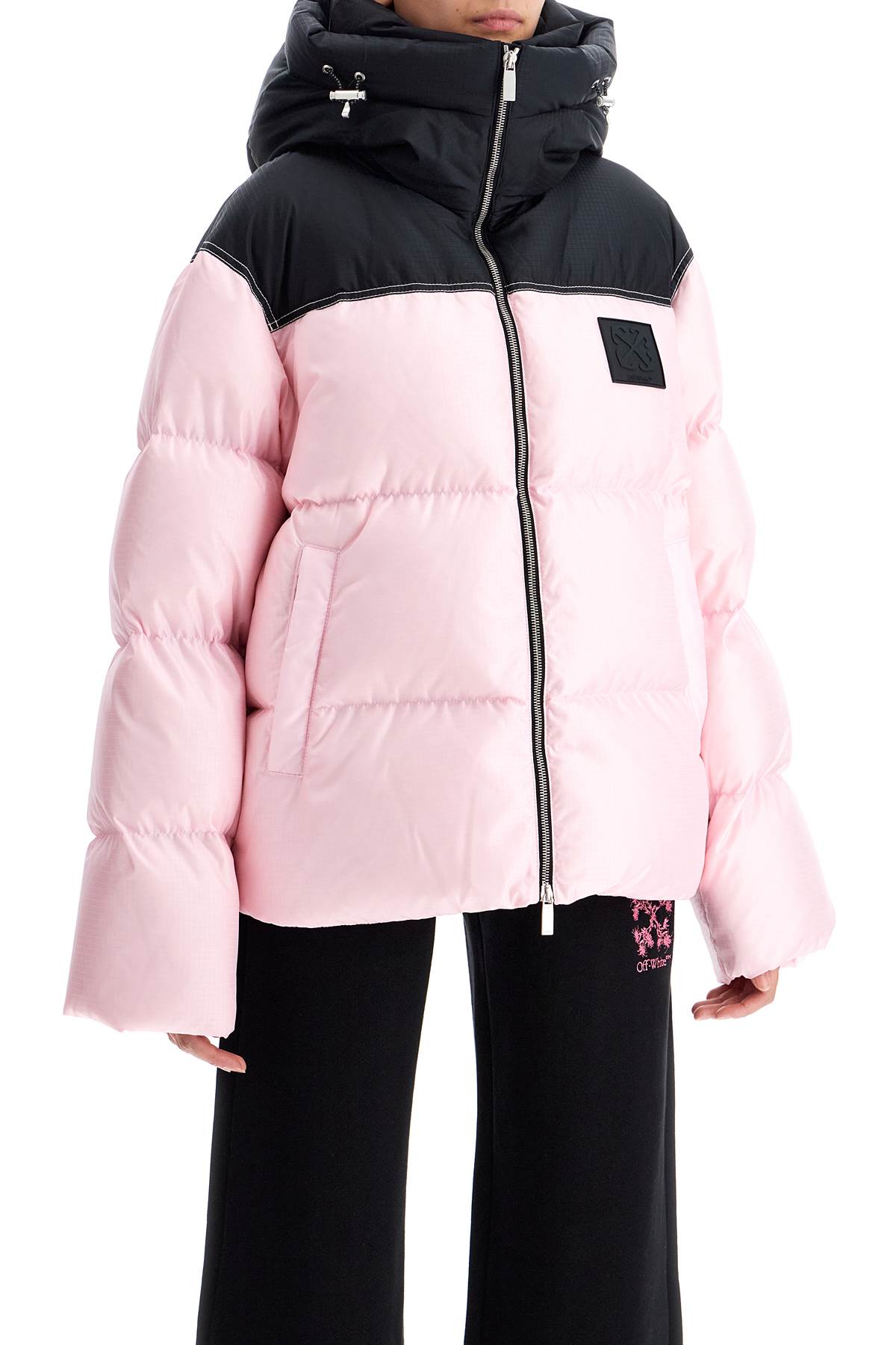 Off-White oversized down jacket with image 1