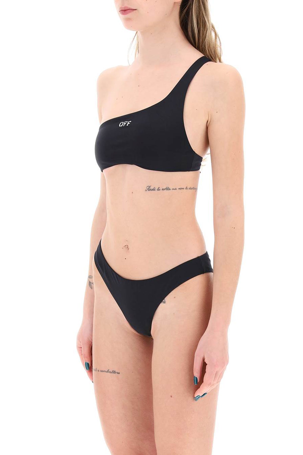 Off-White embroidered logo bikini set with image 3