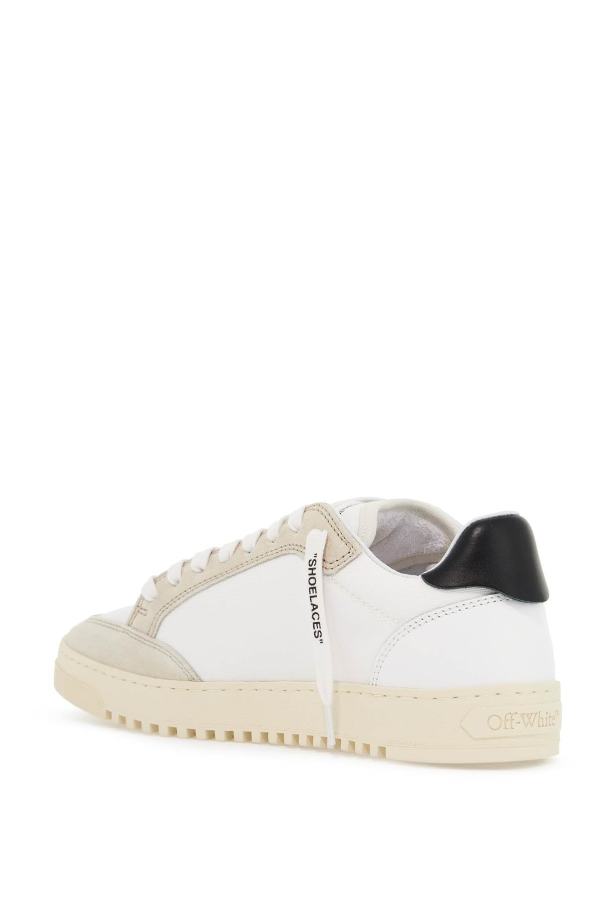 Off-White 5.0 Cotton Canvas Sneakers with Suede and Leather Details image 2