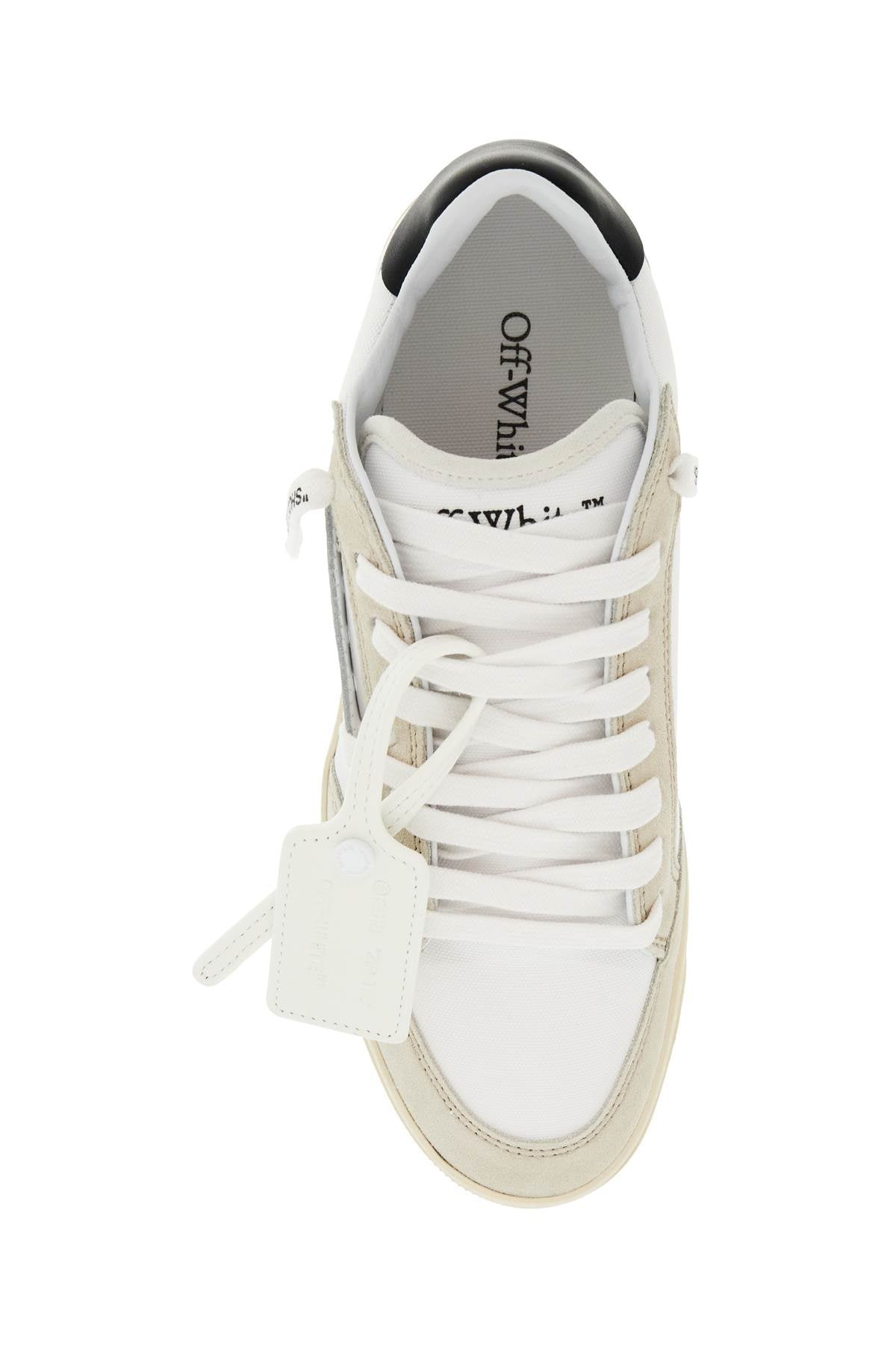 Off-White 5.0 Cotton Canvas Sneakers with Suede and Leather Details image 1