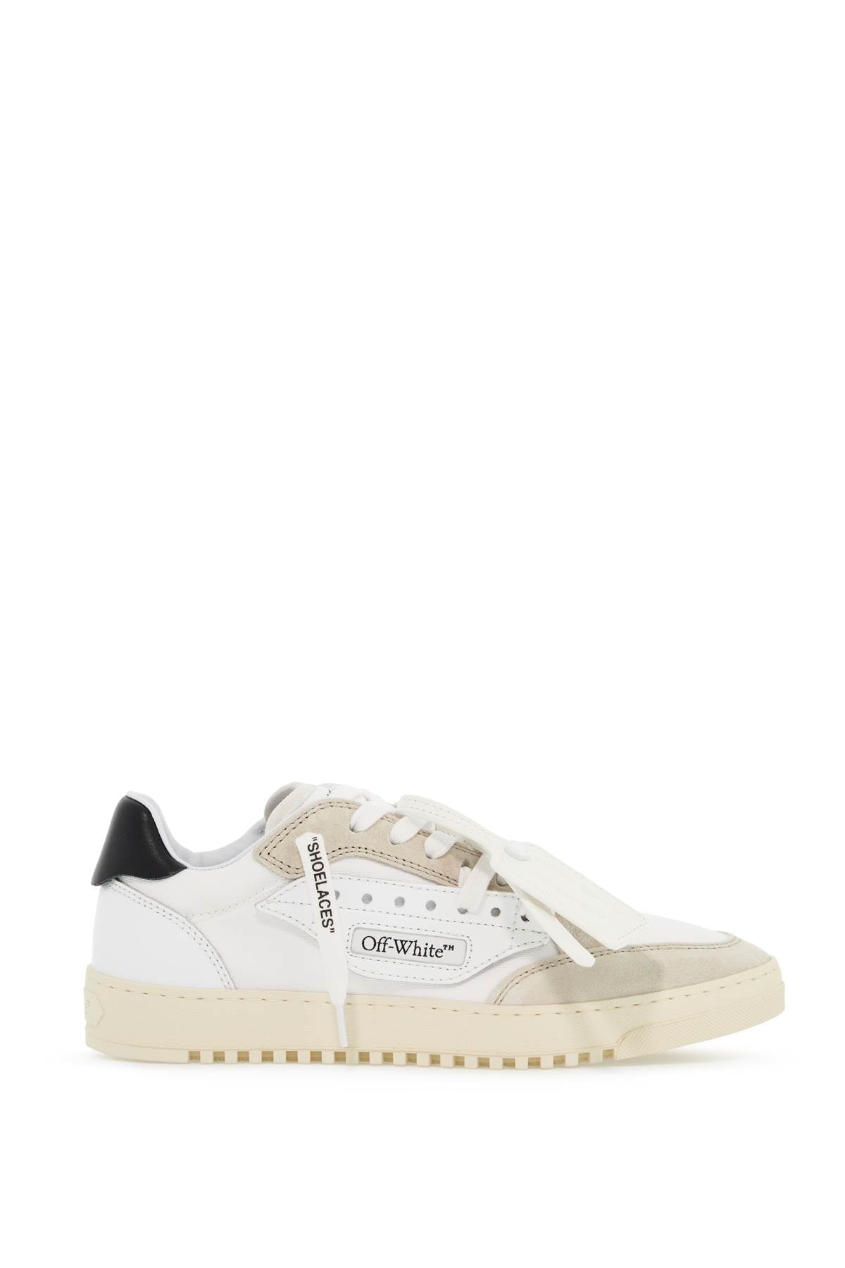 Off-White 5.0 Cotton Canvas Sneakers with Suede and Leather Details image 0