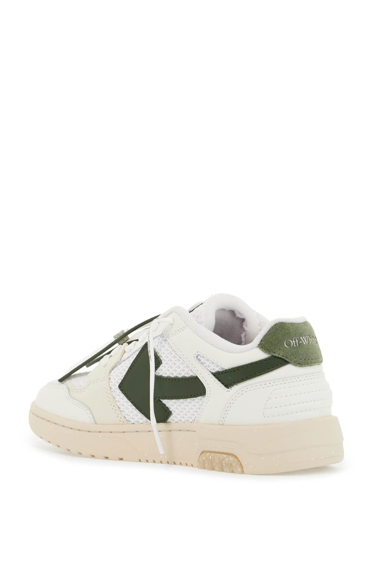 Off-White Slim Out of Office Sneakers - Textured Knit & Leather image 2