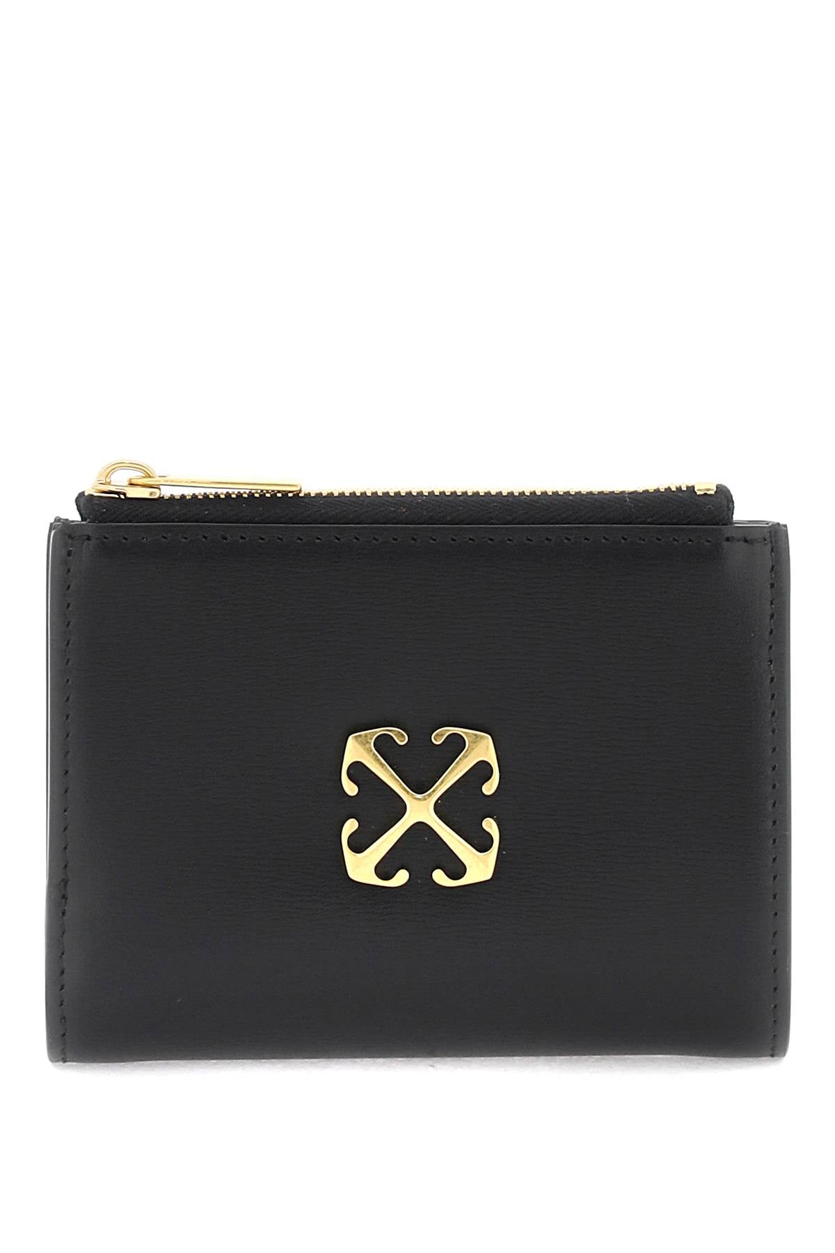 Off-White Jitney Bi-Fold Leather Wallet with Arrows image 0