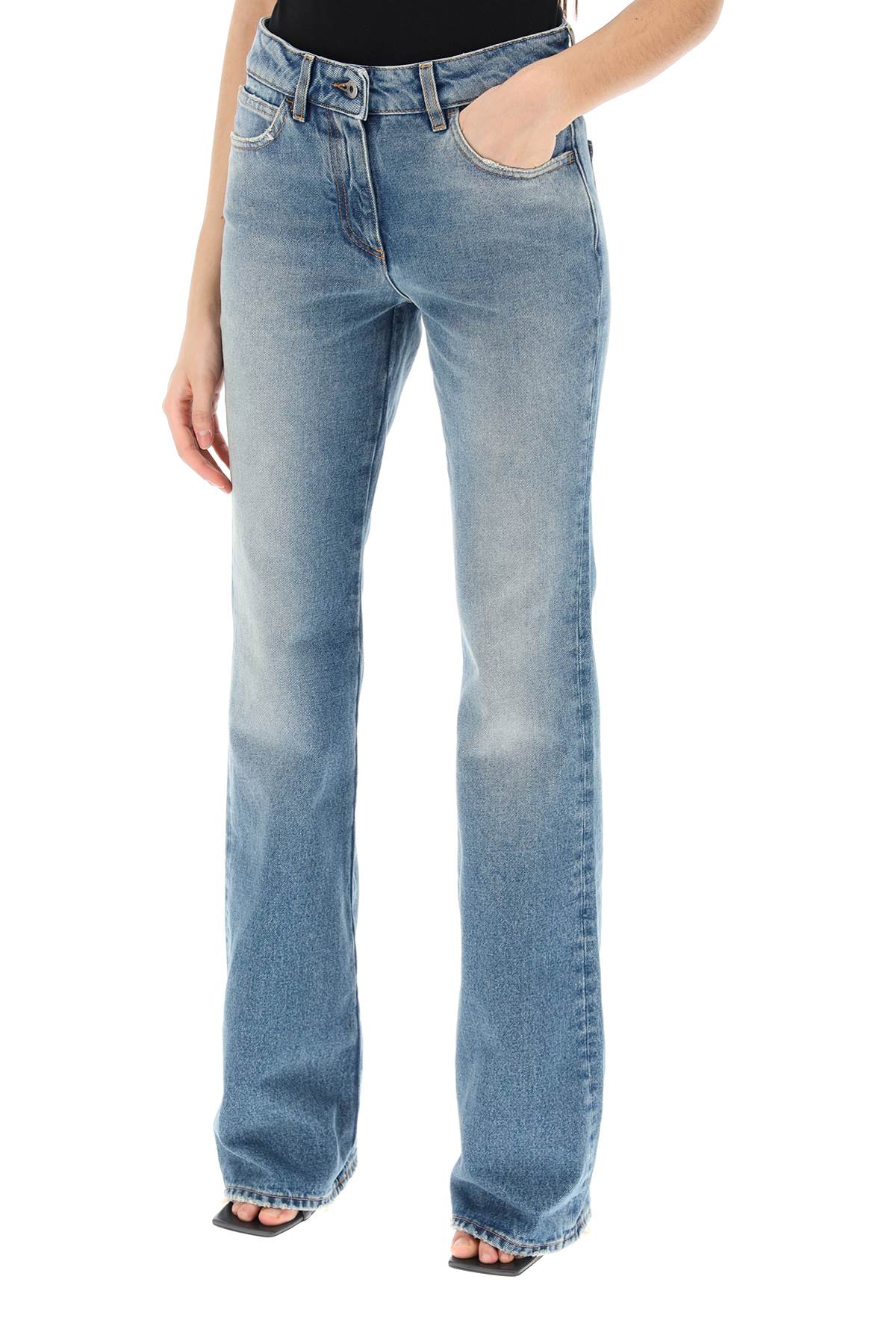 Off-White bootcut jeans image 3