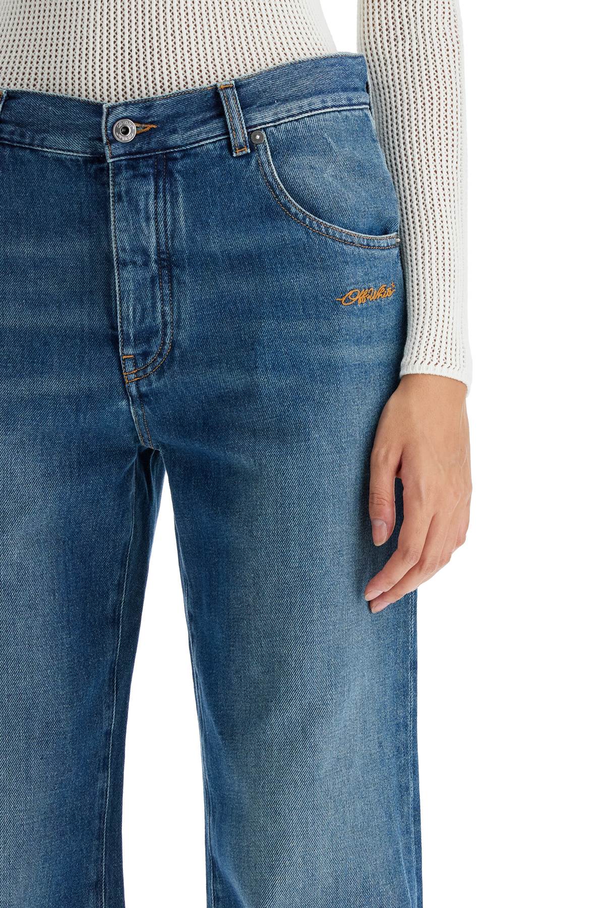 Off-White Wide Leg Jeans for Women image 3