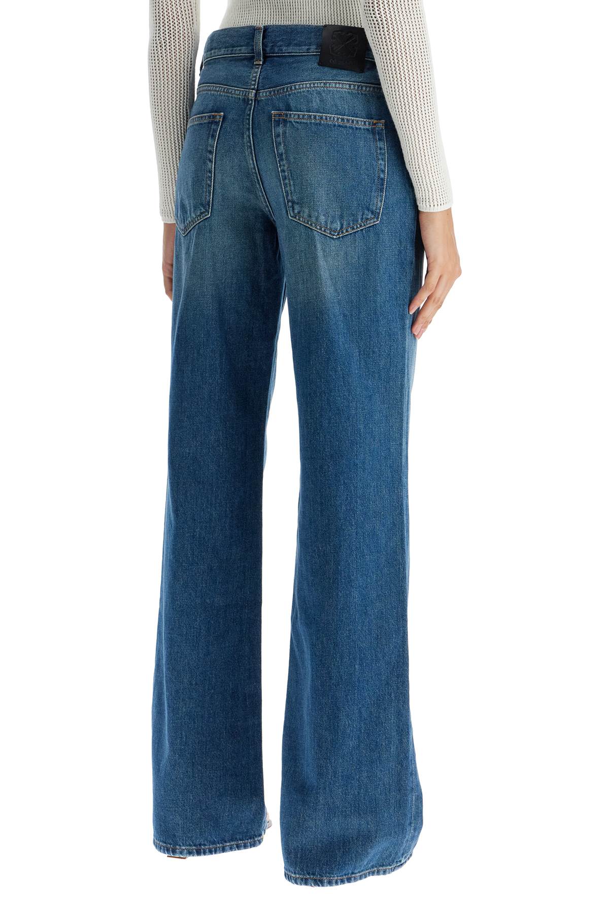 Off-White Wide Leg Jeans for Women image 2