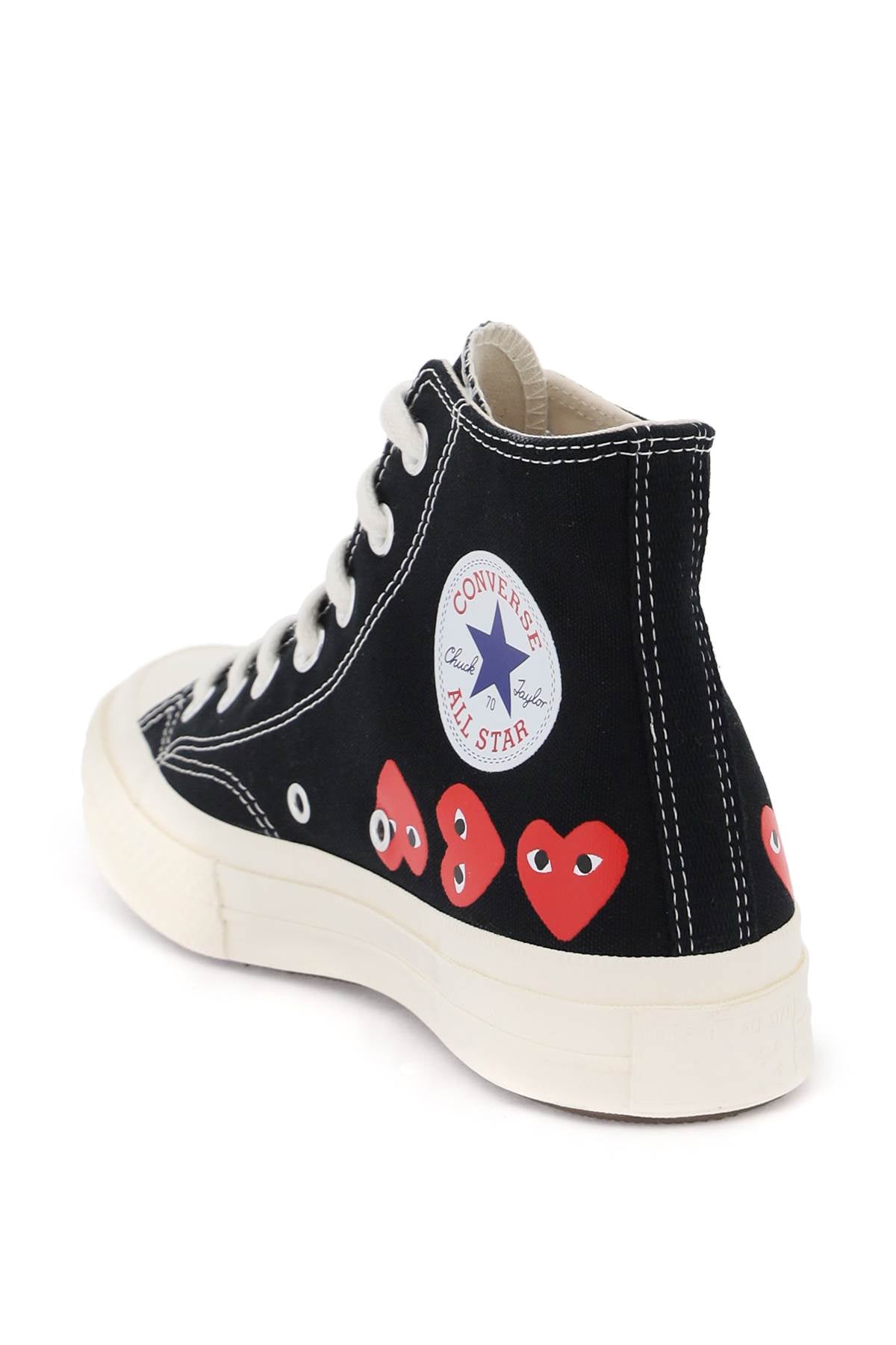 Comme des Garçons Play x Converse Multi-Heart Hi-Top Sneakers image 2