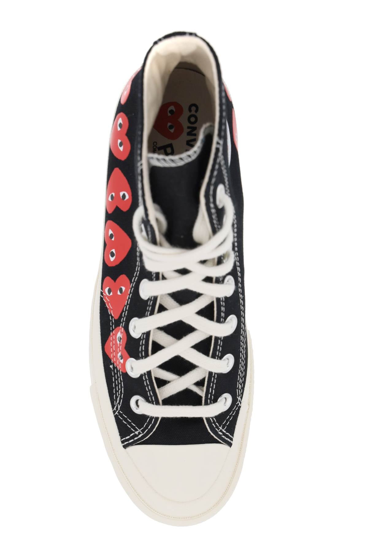 Comme des Garçons Play x Converse Multi-Heart Hi-Top Sneakers image 1