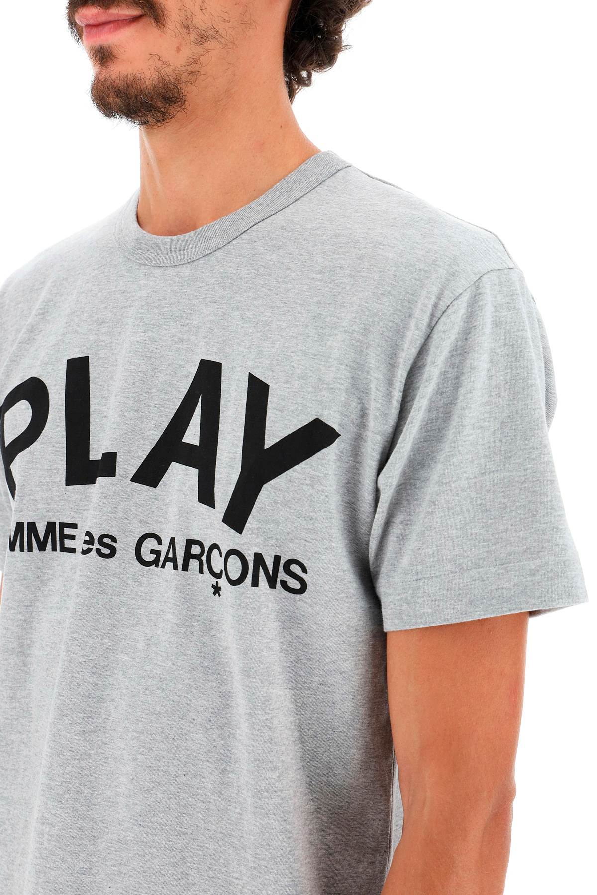 Comme Des Garçons Play Cotton T-Shirt with Heart Logo image 3