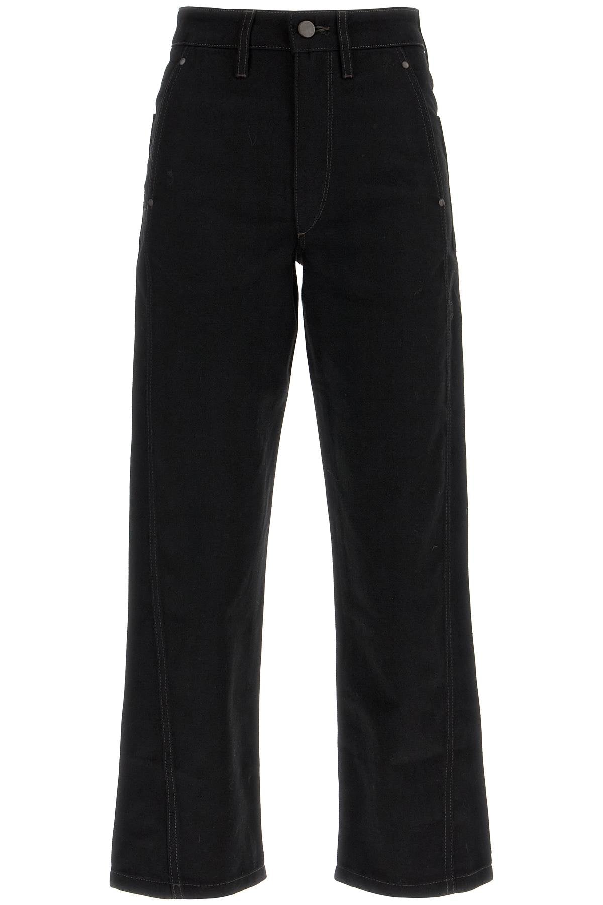 Lemaire Cropped Cotton Drill Pants with Twisted Seams image 0