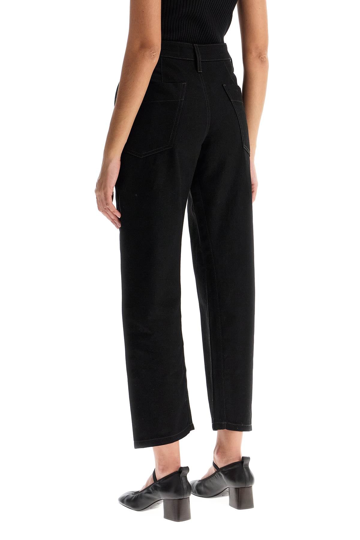 Lemaire Cropped Cotton Drill Pants with Twisted Seams image 2