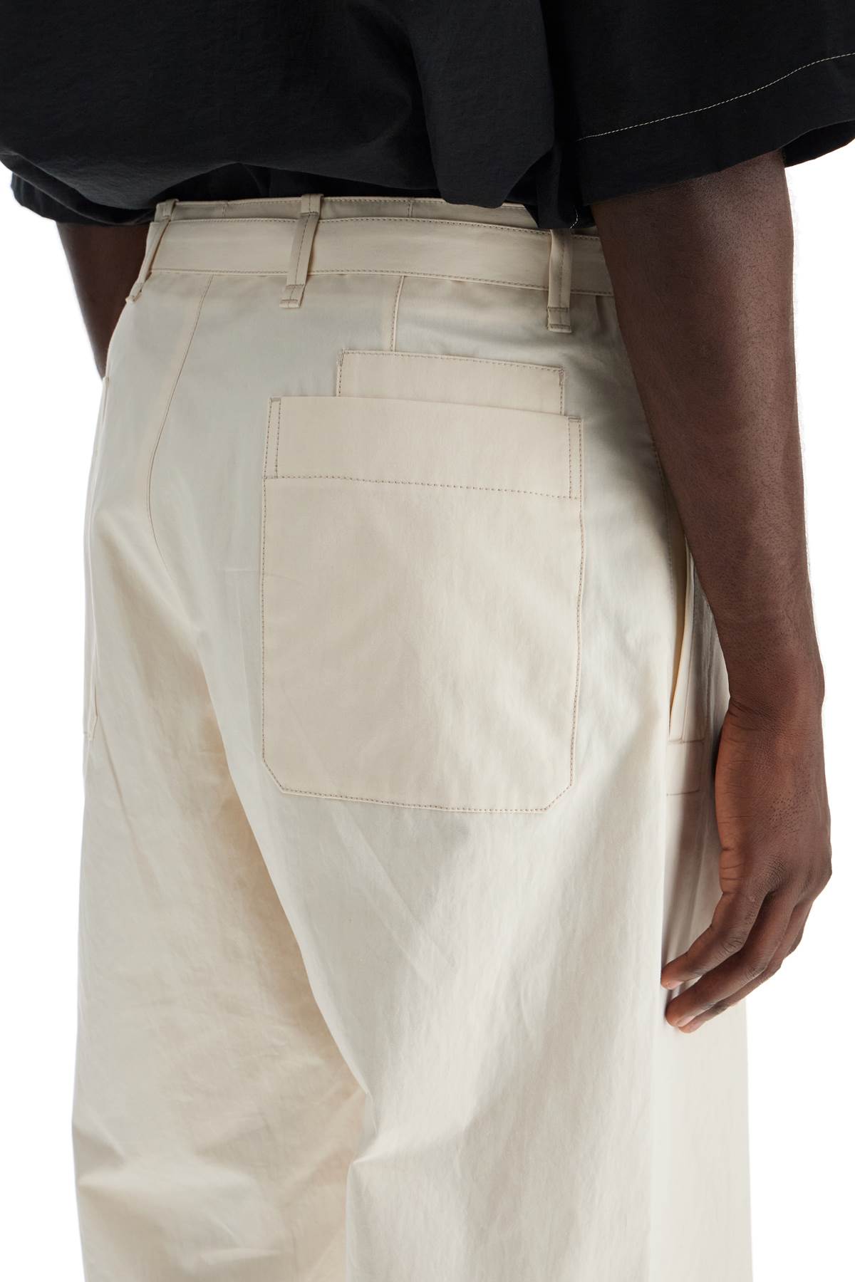 Lemaire straight-cut pants with belt image 3