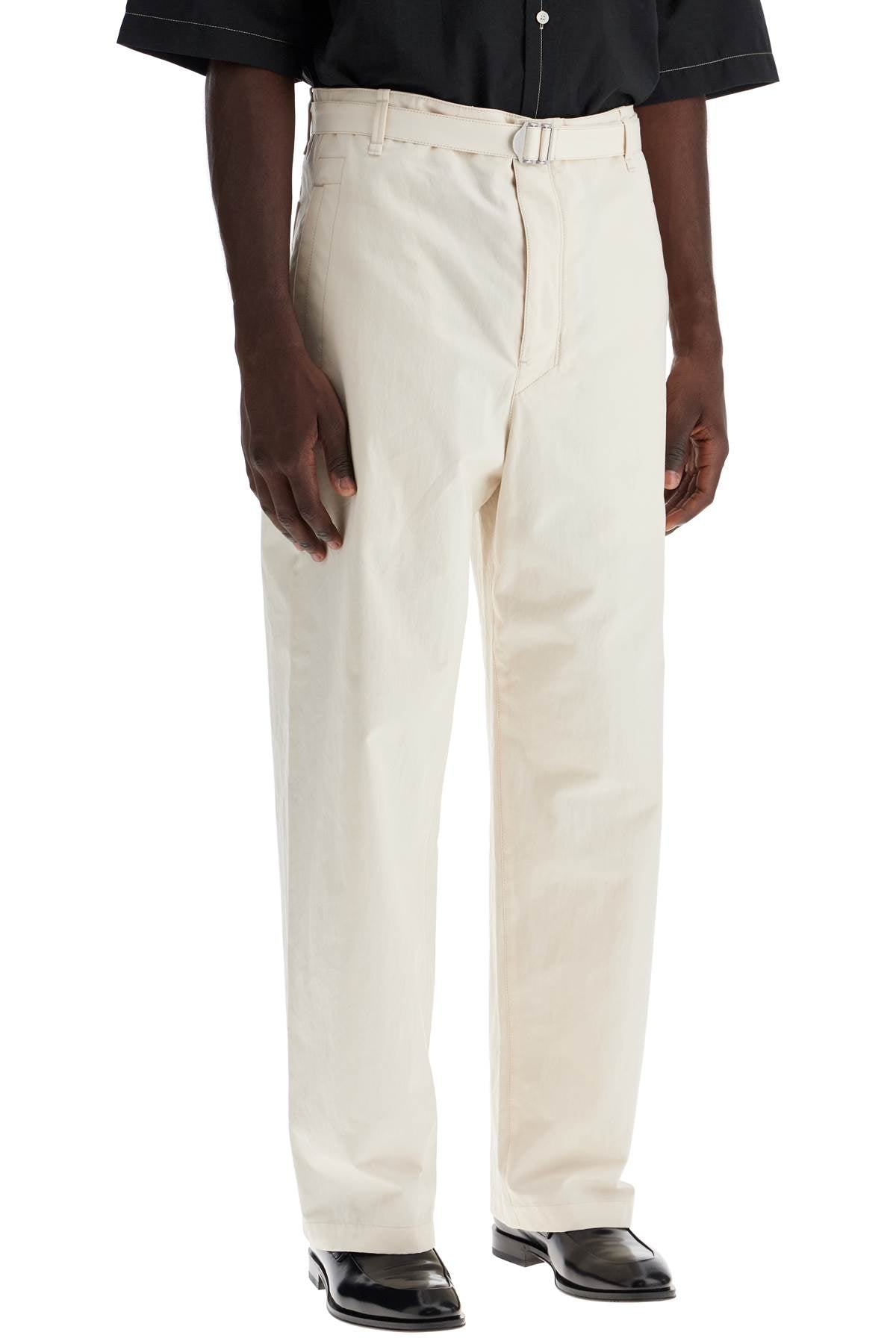 Lemaire straight-cut pants with belt image 1