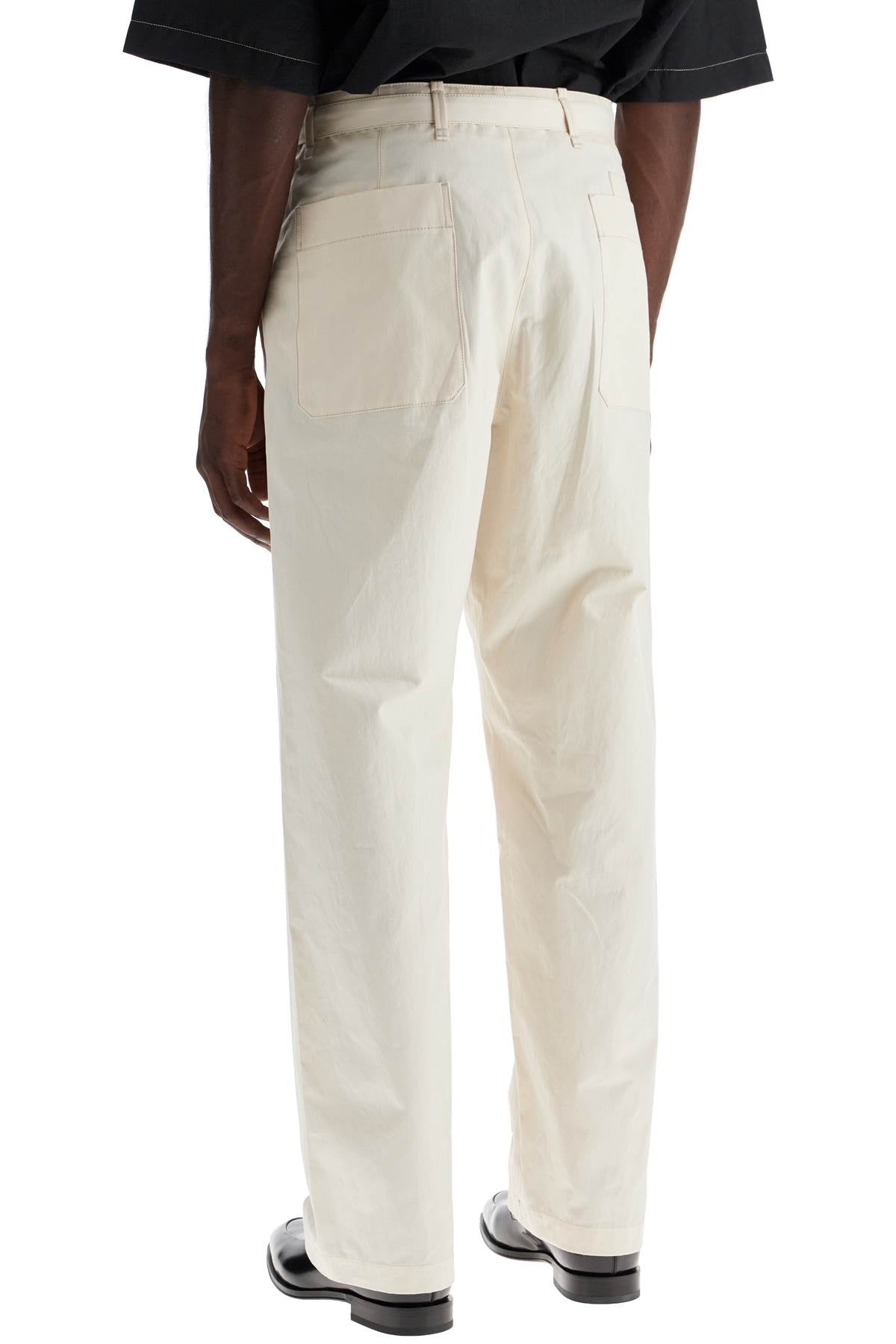 Lemaire straight-cut pants with belt image 2