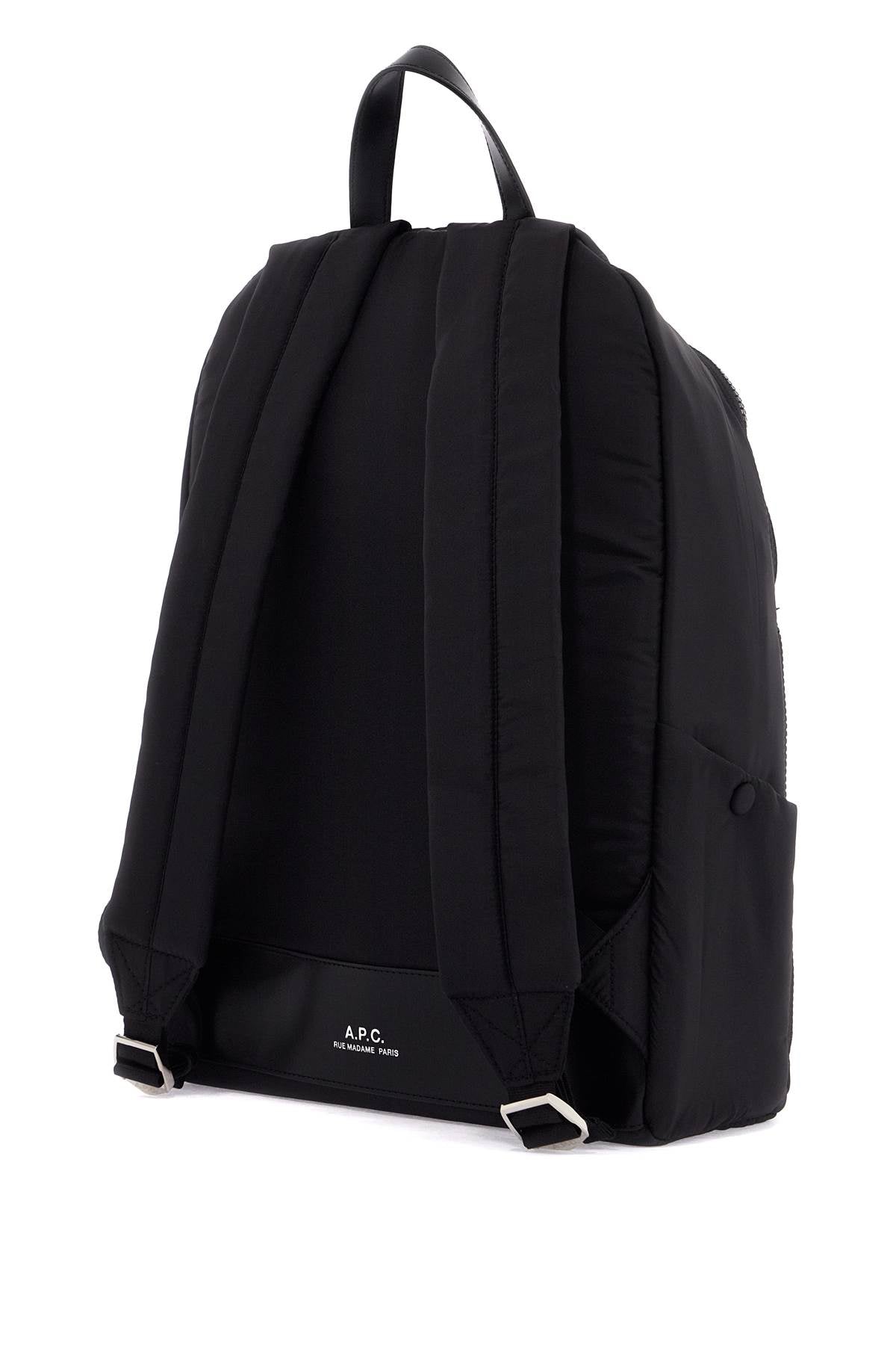 A.P.C. Nylon Backpack with Logo Plate image 1