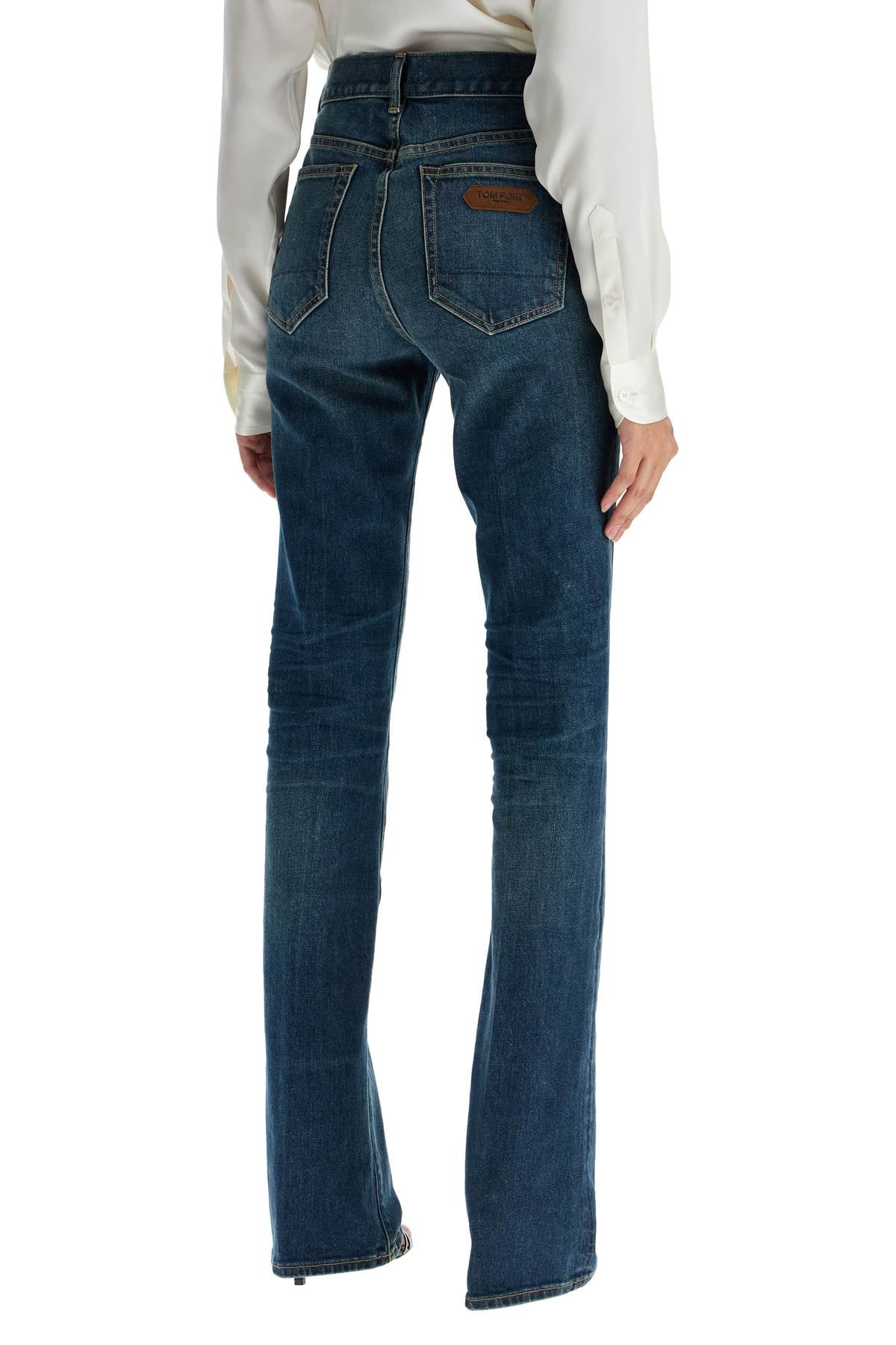 Tom Ford flare mid-rise jeans with image 2