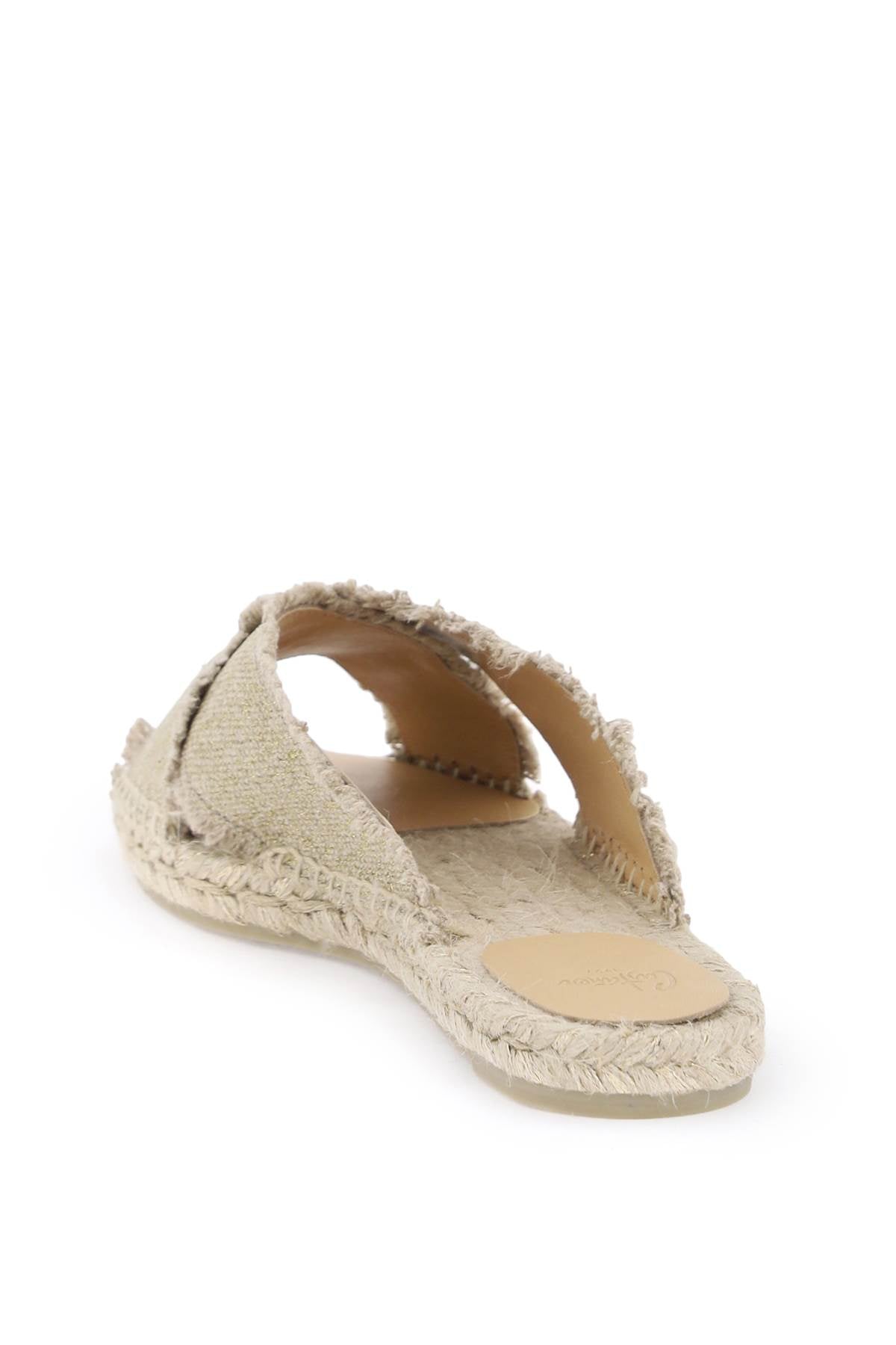 Castañer Palmera Espadrille Slides with Lurex image 2