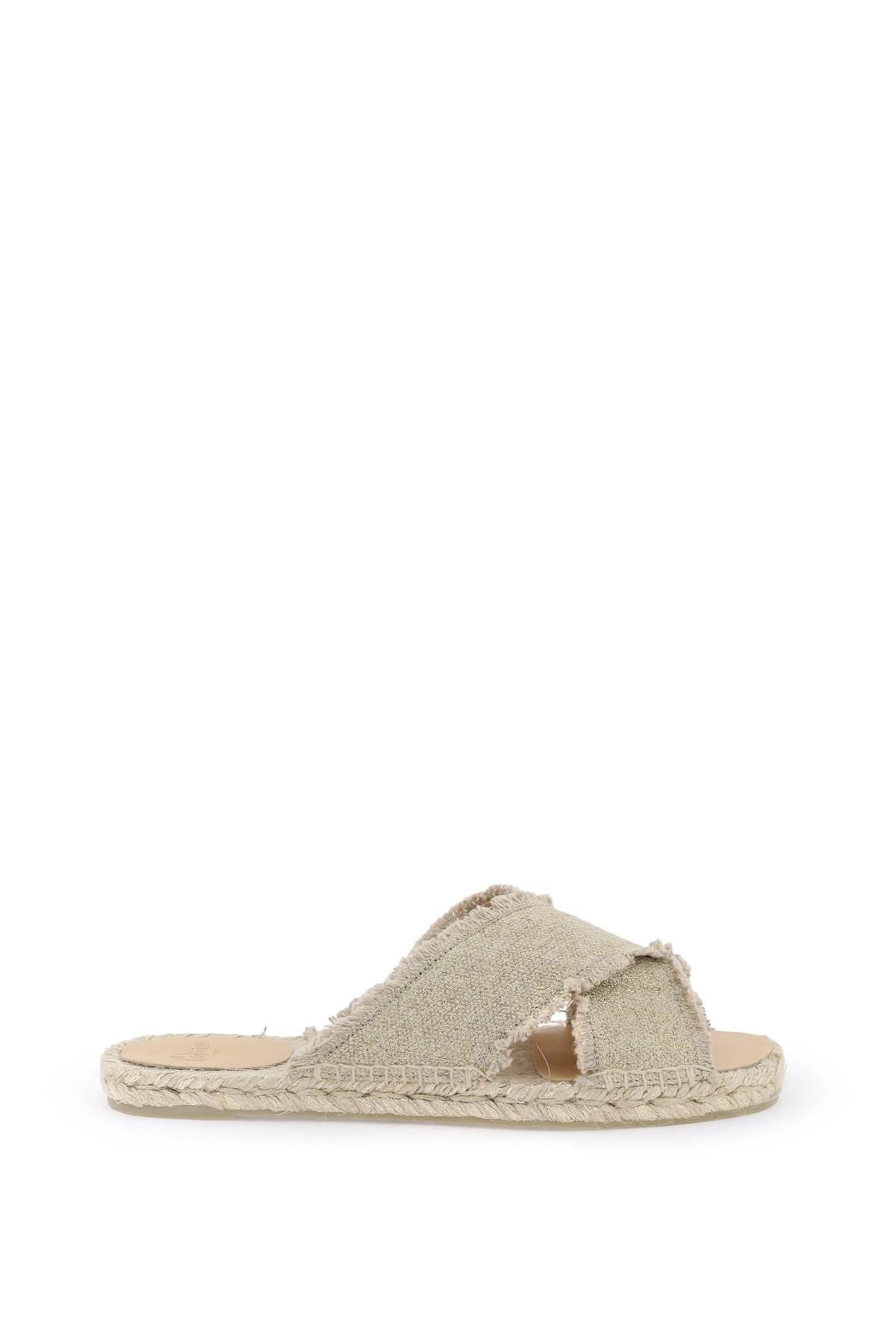 Castañer Palmera Espadrille Slides with Lurex image 0