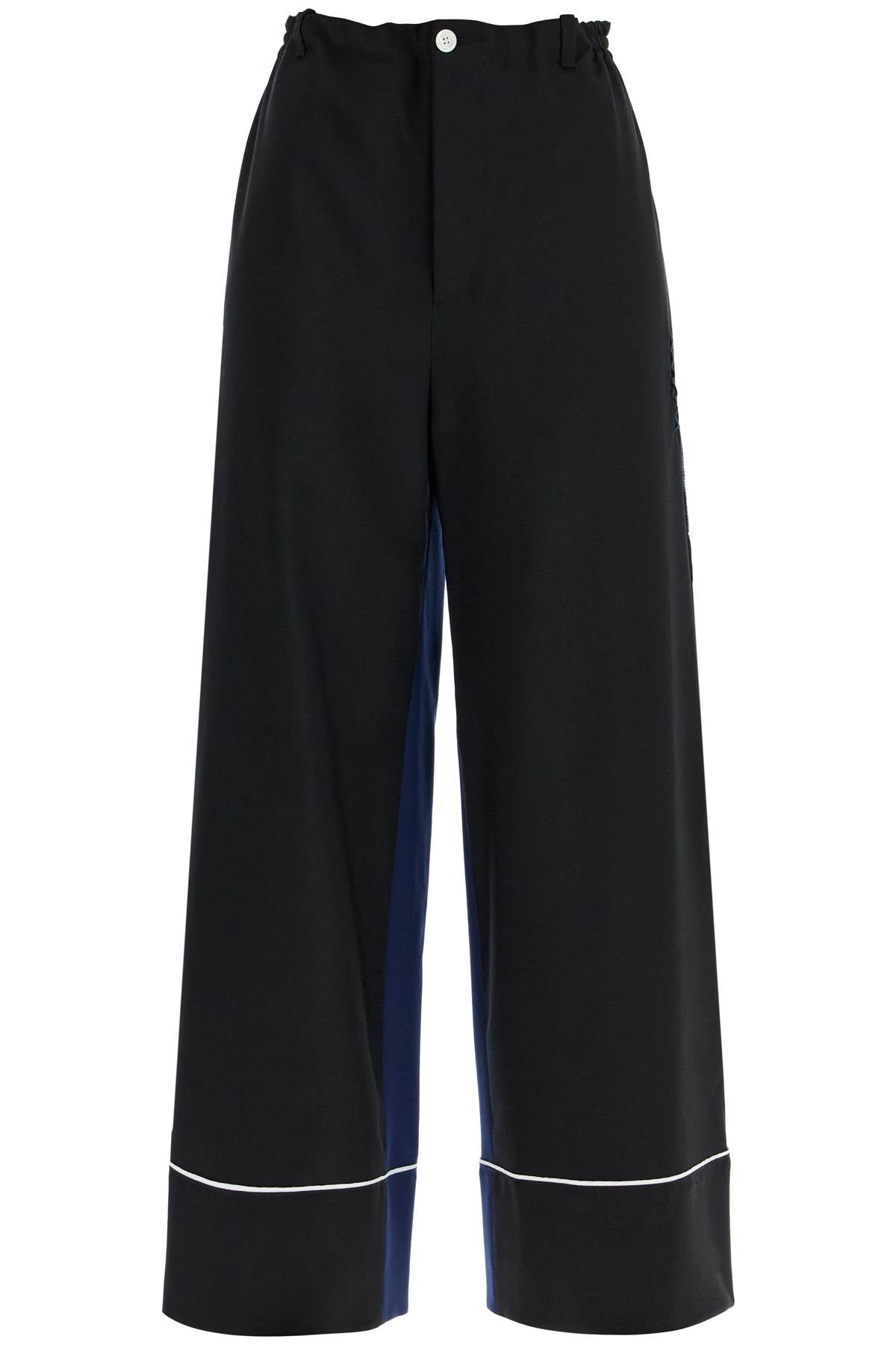 Marni elegant black virgin wool trousers image 0