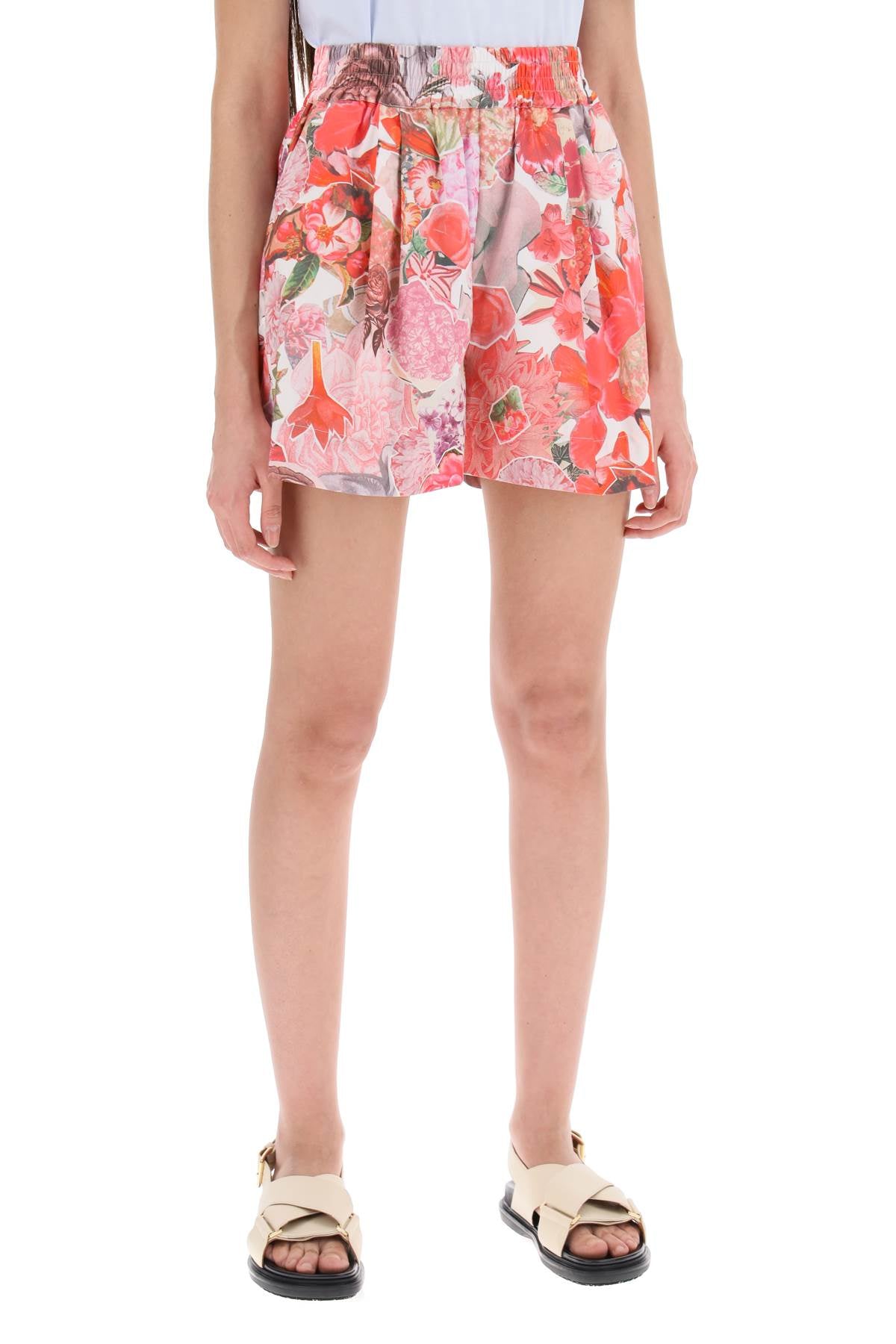 Marni floral print shorts image 1