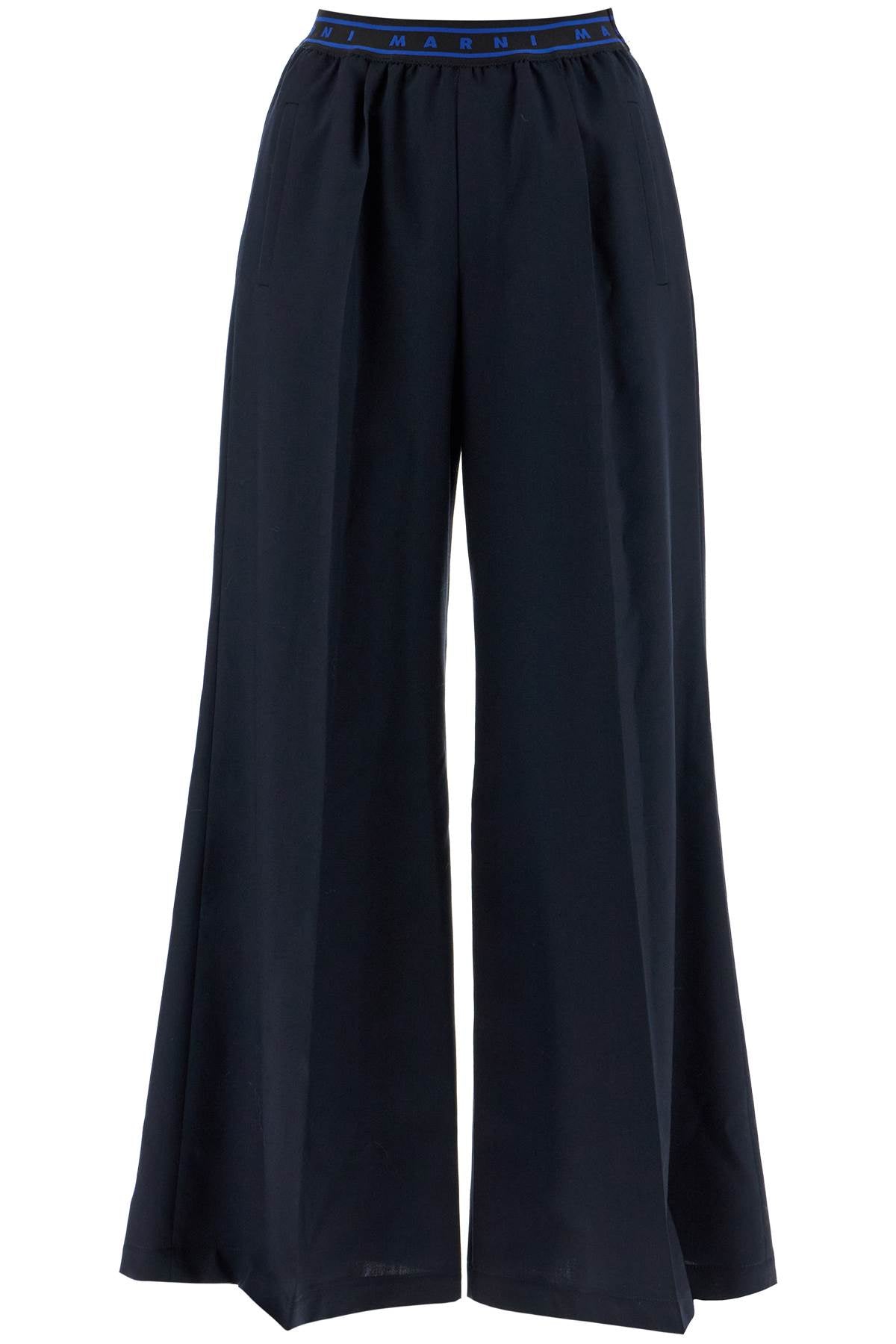 Marni tropical wool palazzo pants for image 0