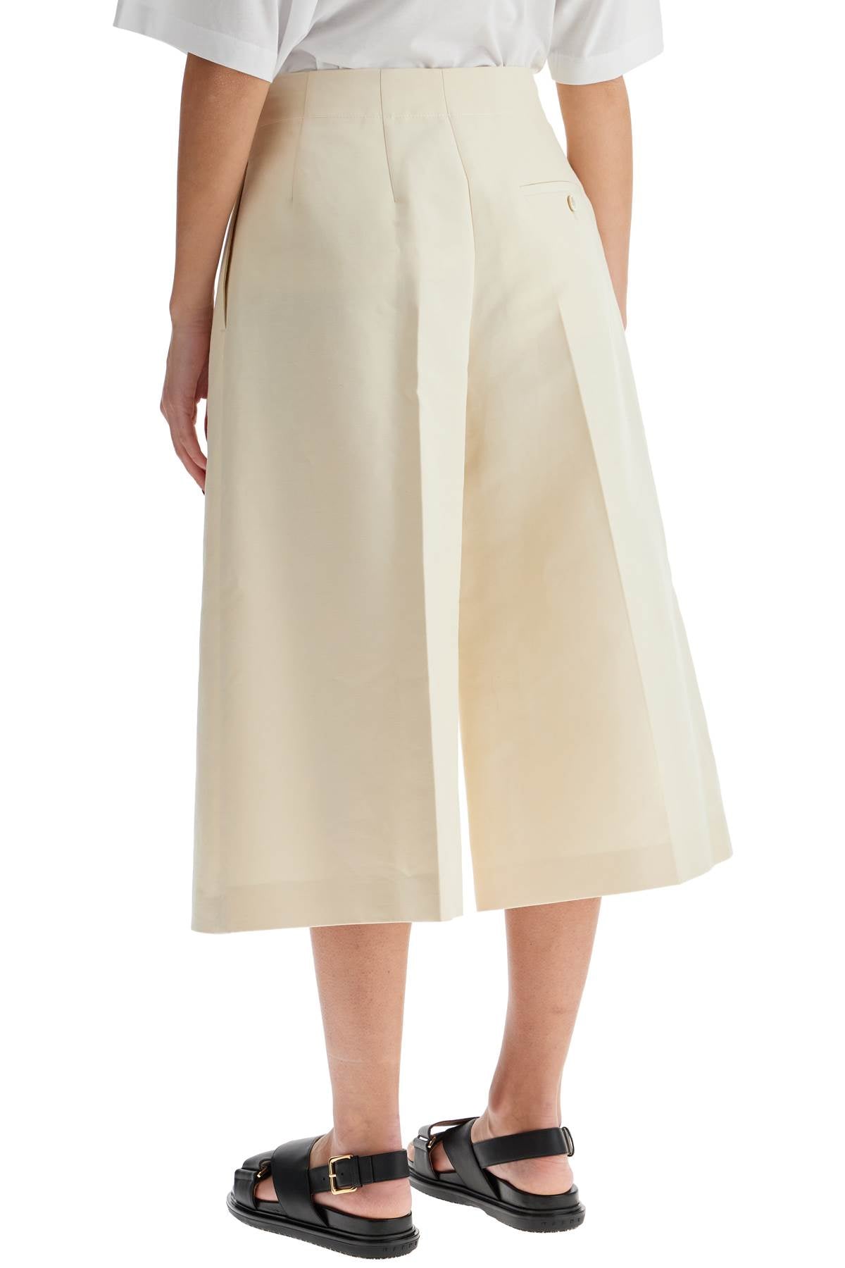 Marni Women's Cropped Wide Leg Cotton Pants image 2