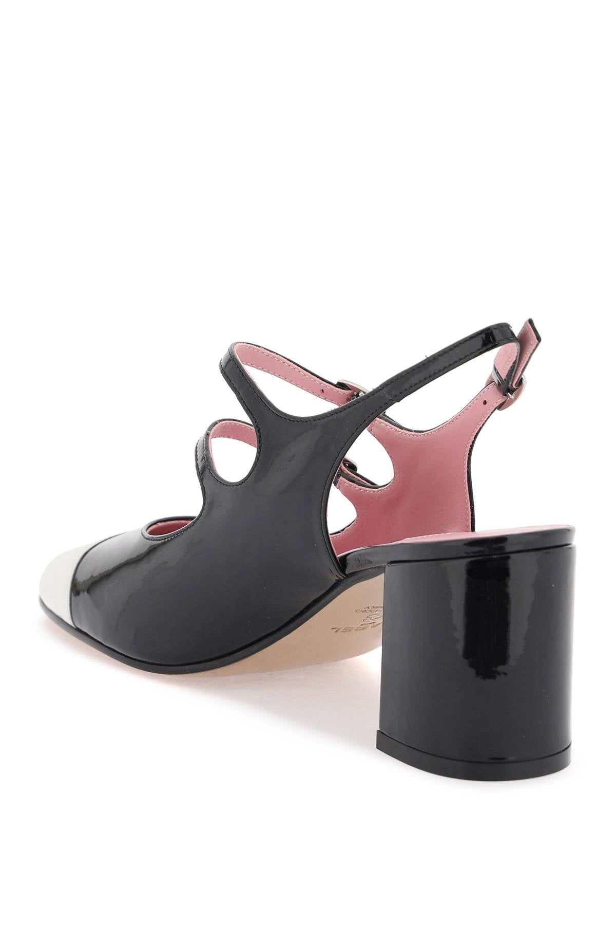 Carel Papaya Patent Leather Slingback Mary Jane Heels image 2