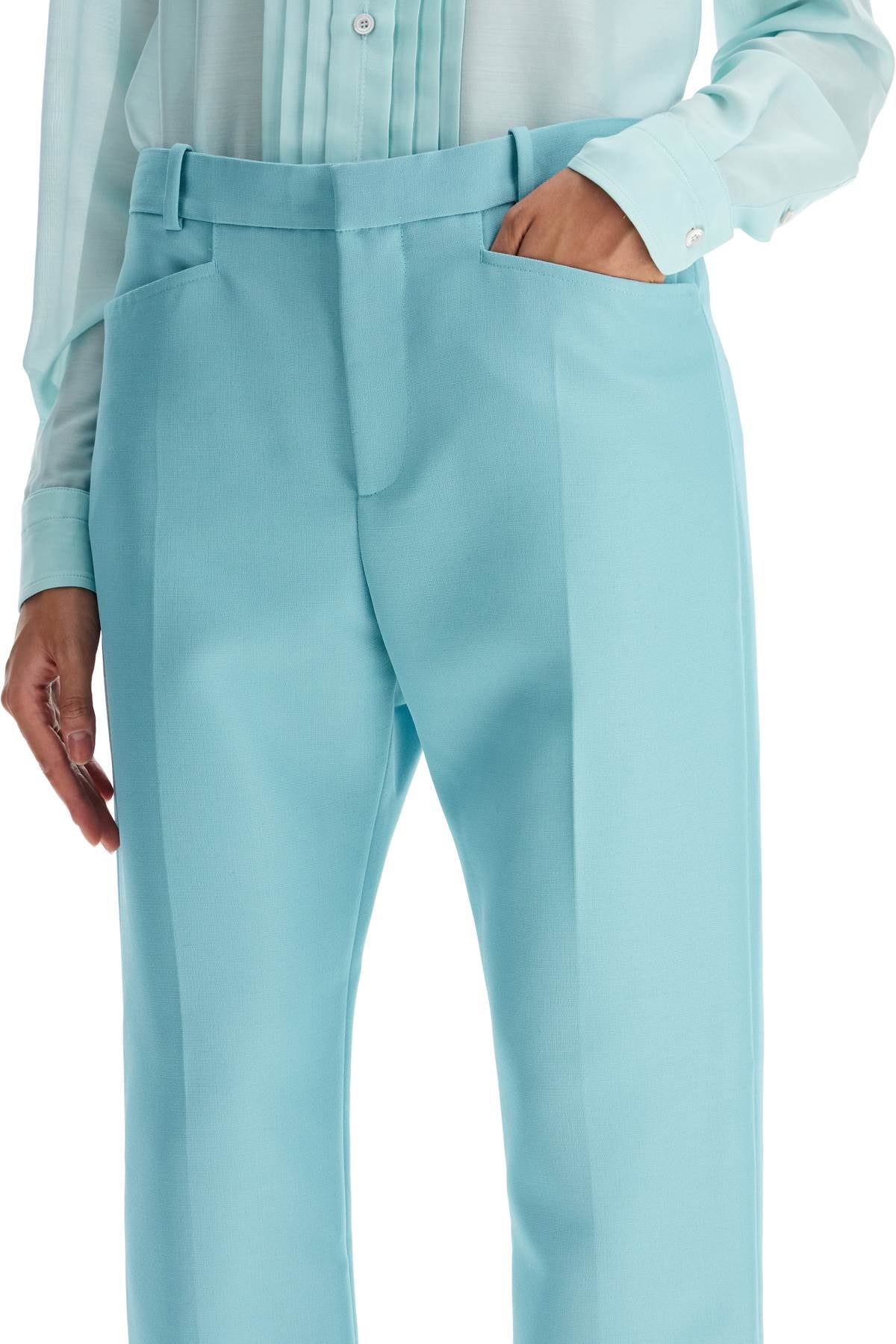 Tom Ford wallis cigarette pants in hopsack fabric image 3