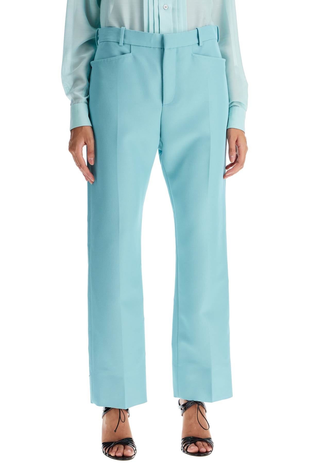 Tom Ford wallis cigarette pants in hopsack fabric image 1