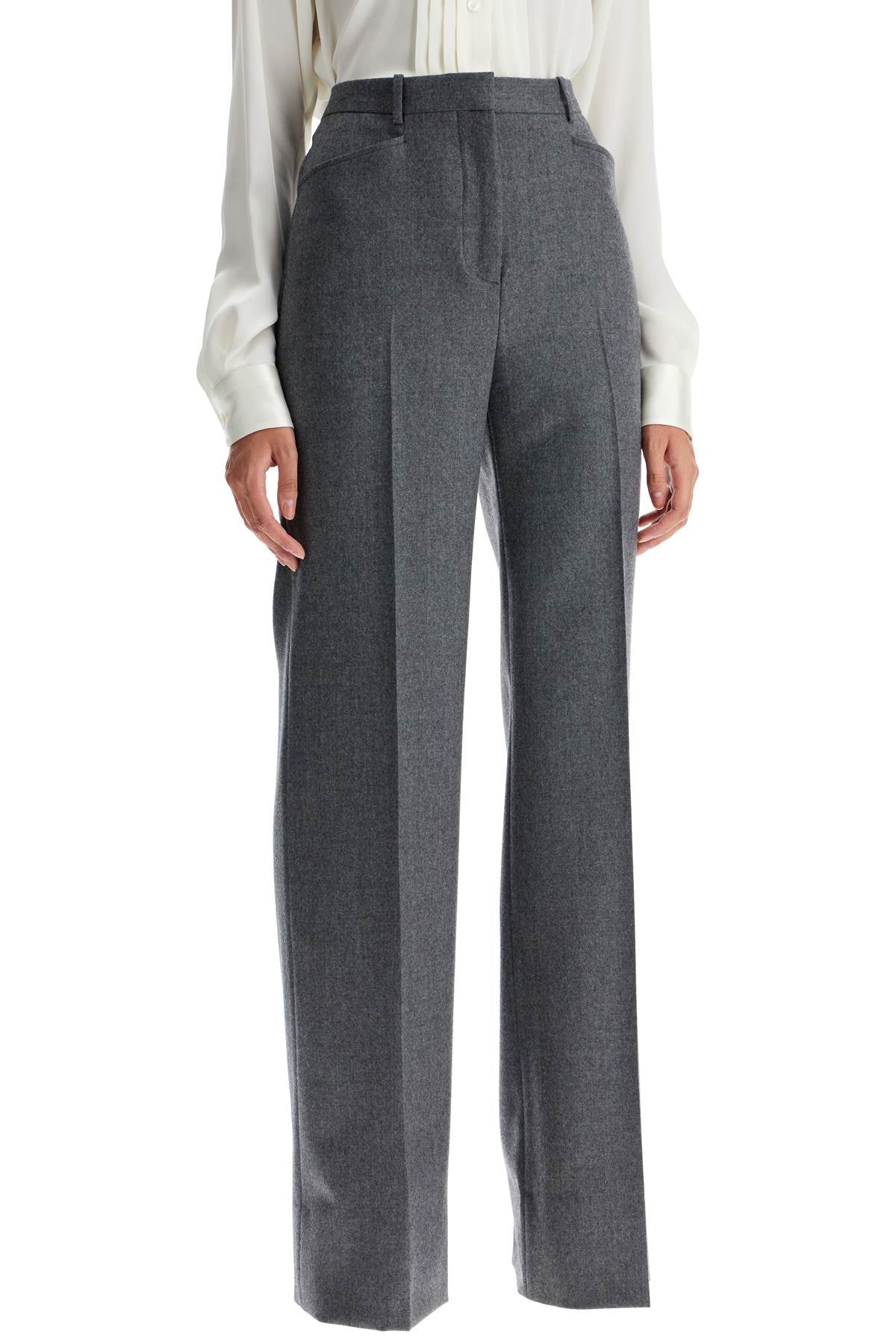 Tom Ford Men's Wool Flannel Bootcut Trousers image 1