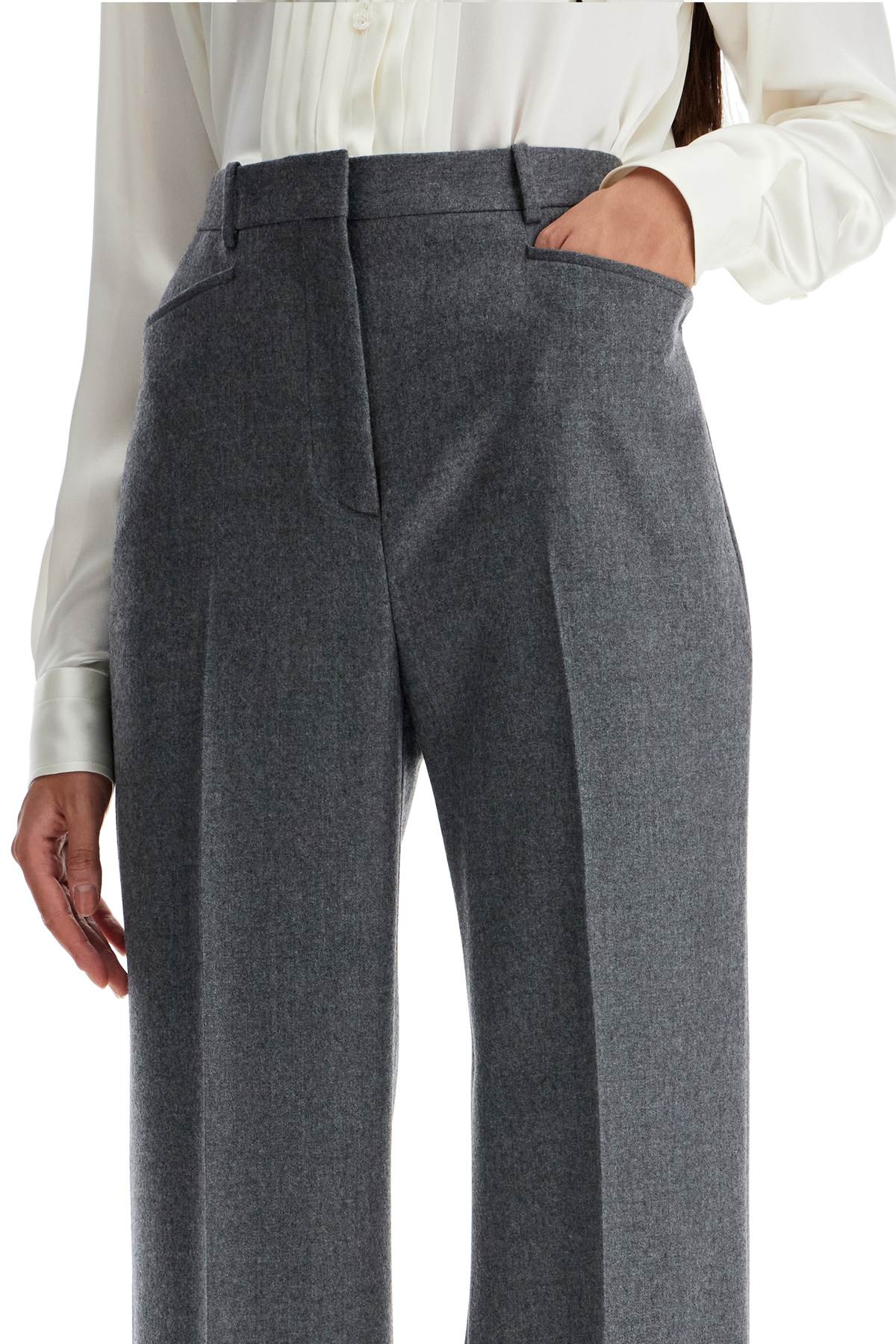 Tom Ford Men's Wool Flannel Bootcut Trousers image 3