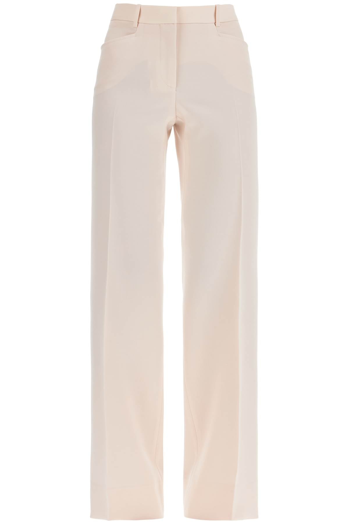 Tom Ford high waist wide leg pants in virgin wool light blush image 0