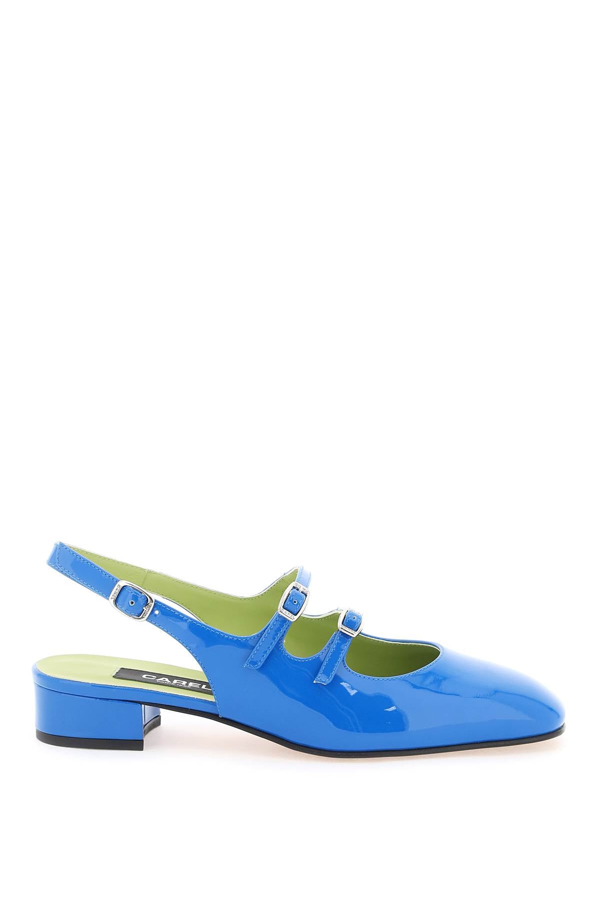 Carel patent leather pêche slingback mary jane image 0