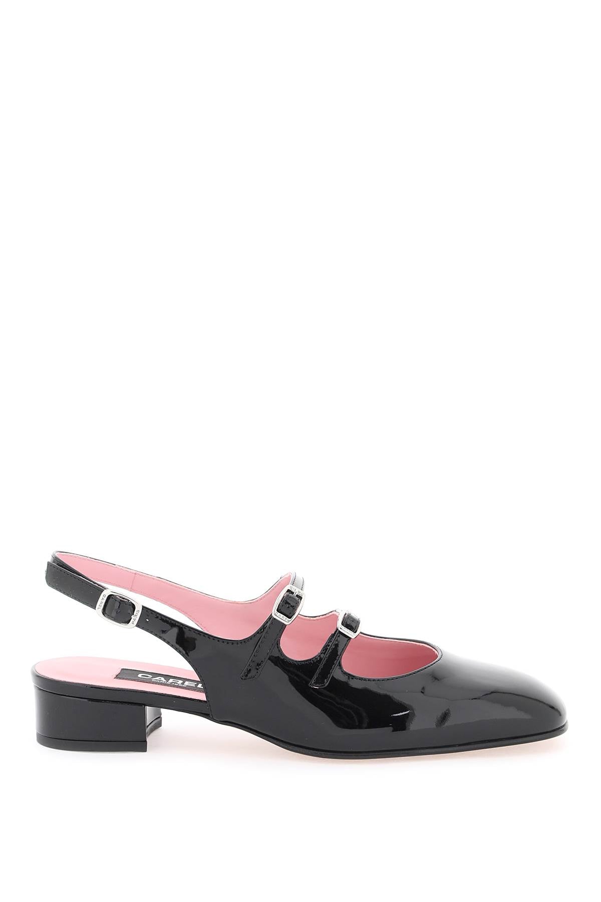 Carel patent leather pêche slingback mary jane image 0