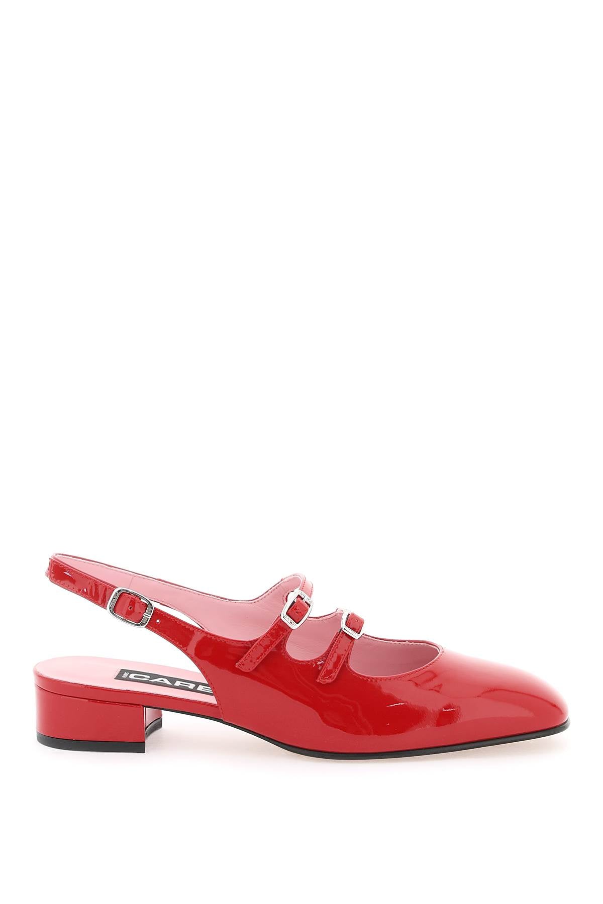 Carel Patent Leather Pêche Slingback Mary Jane Heels image 0